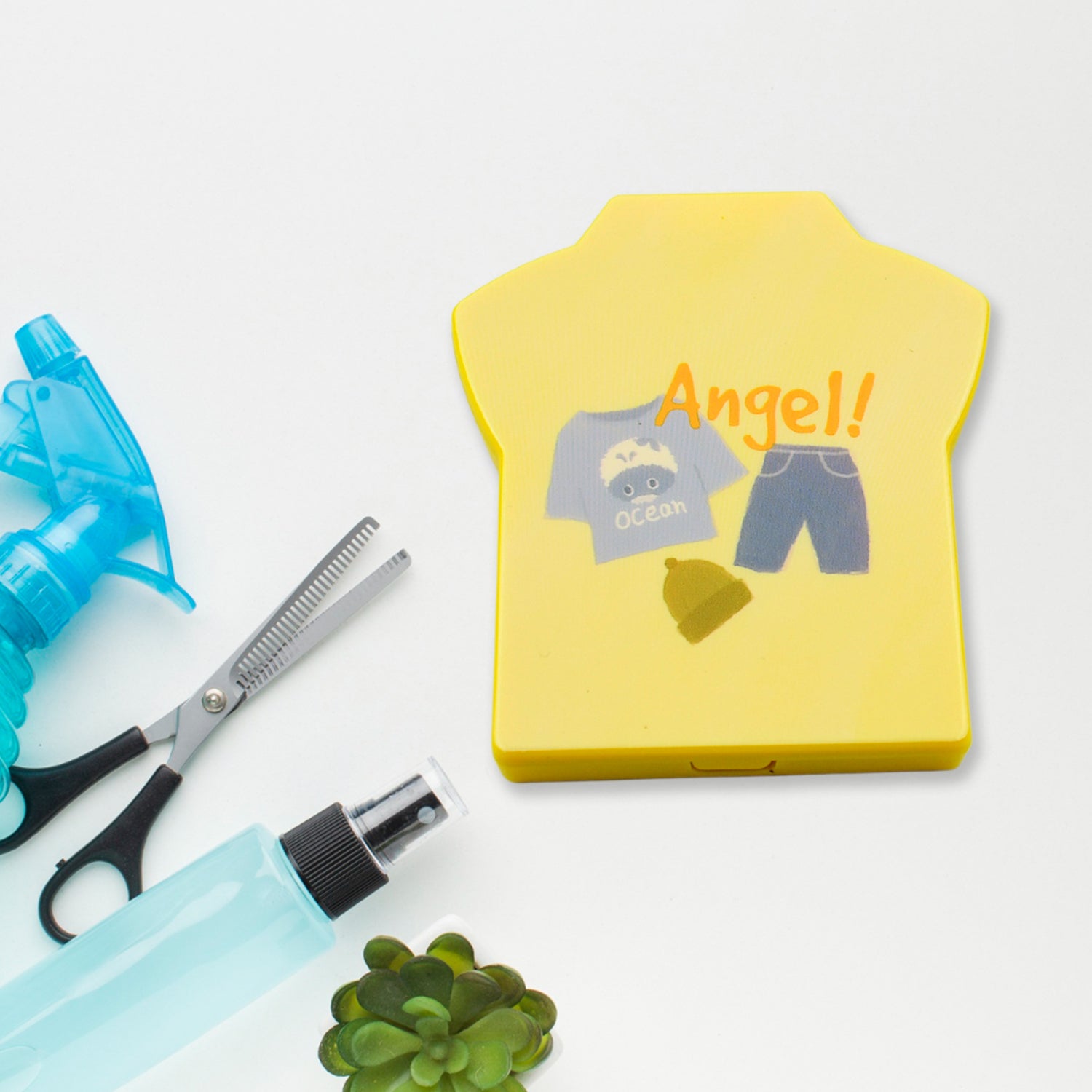 Combo Of Hair Comb And Mirror Set For Women And Girls Casual And Travelling Use Folding Pocket Hairbrush, Mini Hair Comb Compact Travel Size, Hair Massage Comb, For Men Women And Girls - Bhavnagar Deodap