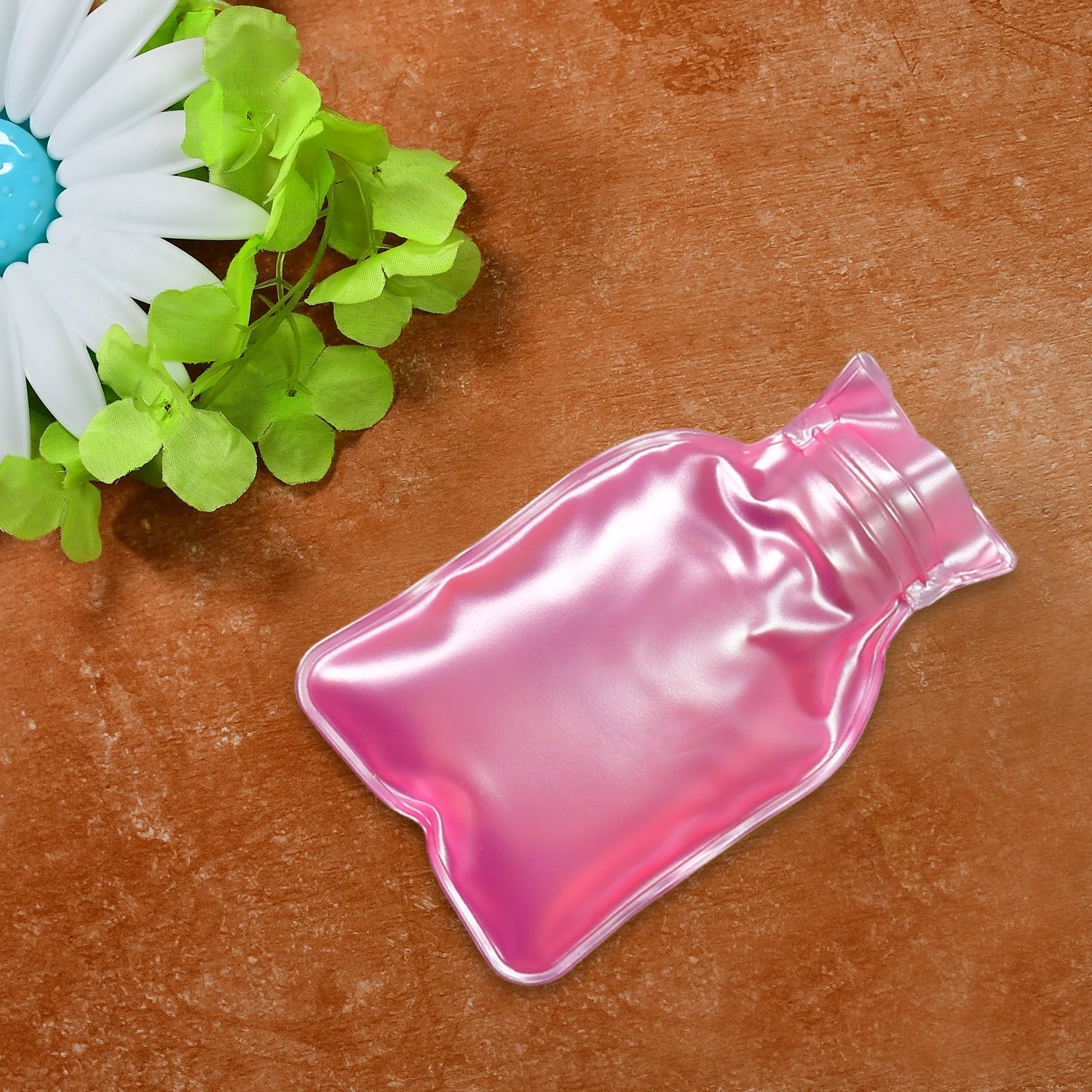 Simple Pink small Hot Water Bag with Cover for Pain Relief, Neck, Shoulder Pain and Hand, Feet Warmer, Menstrual Cramps. - Bhavnagar Deodap