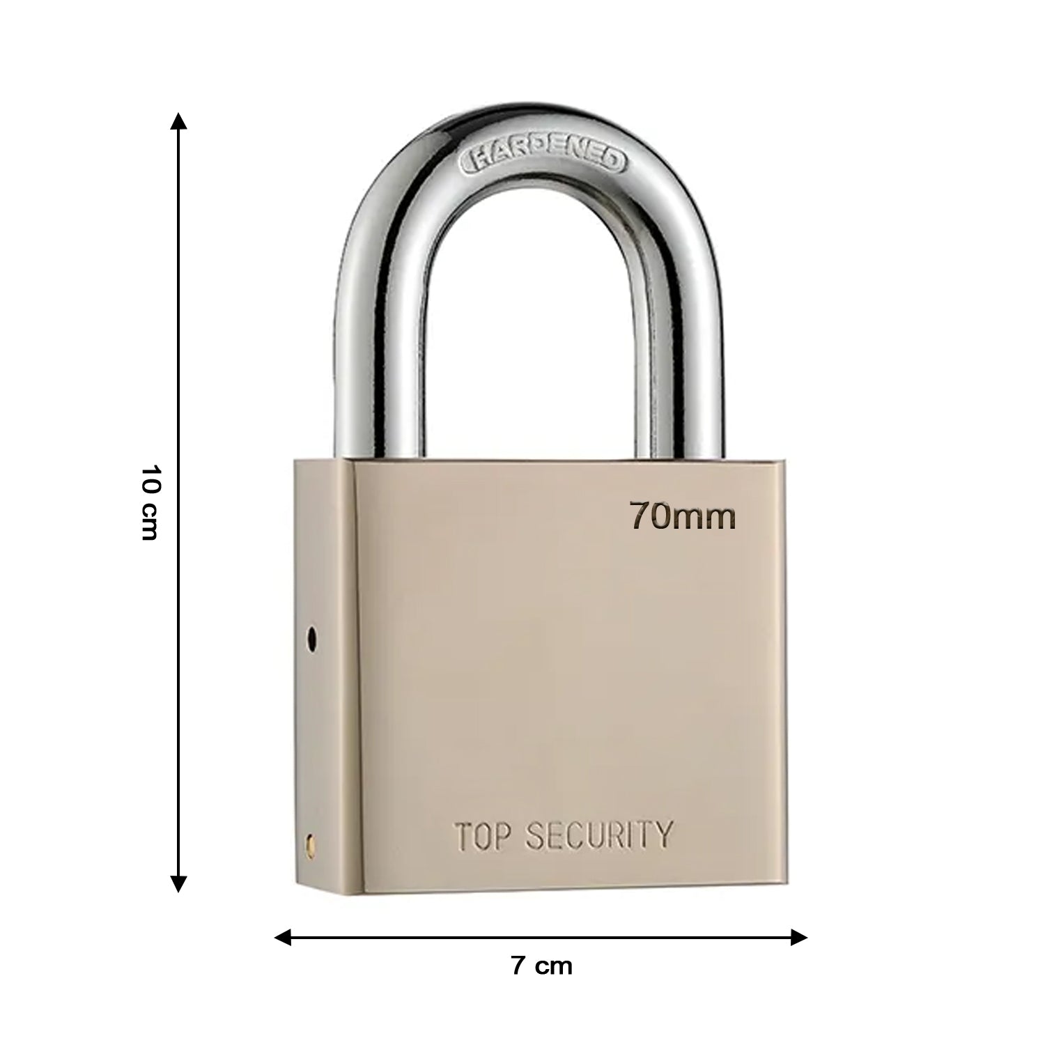 Multipurpose Hardened Shackle Padlock for Door, Gate, Shutter and Home