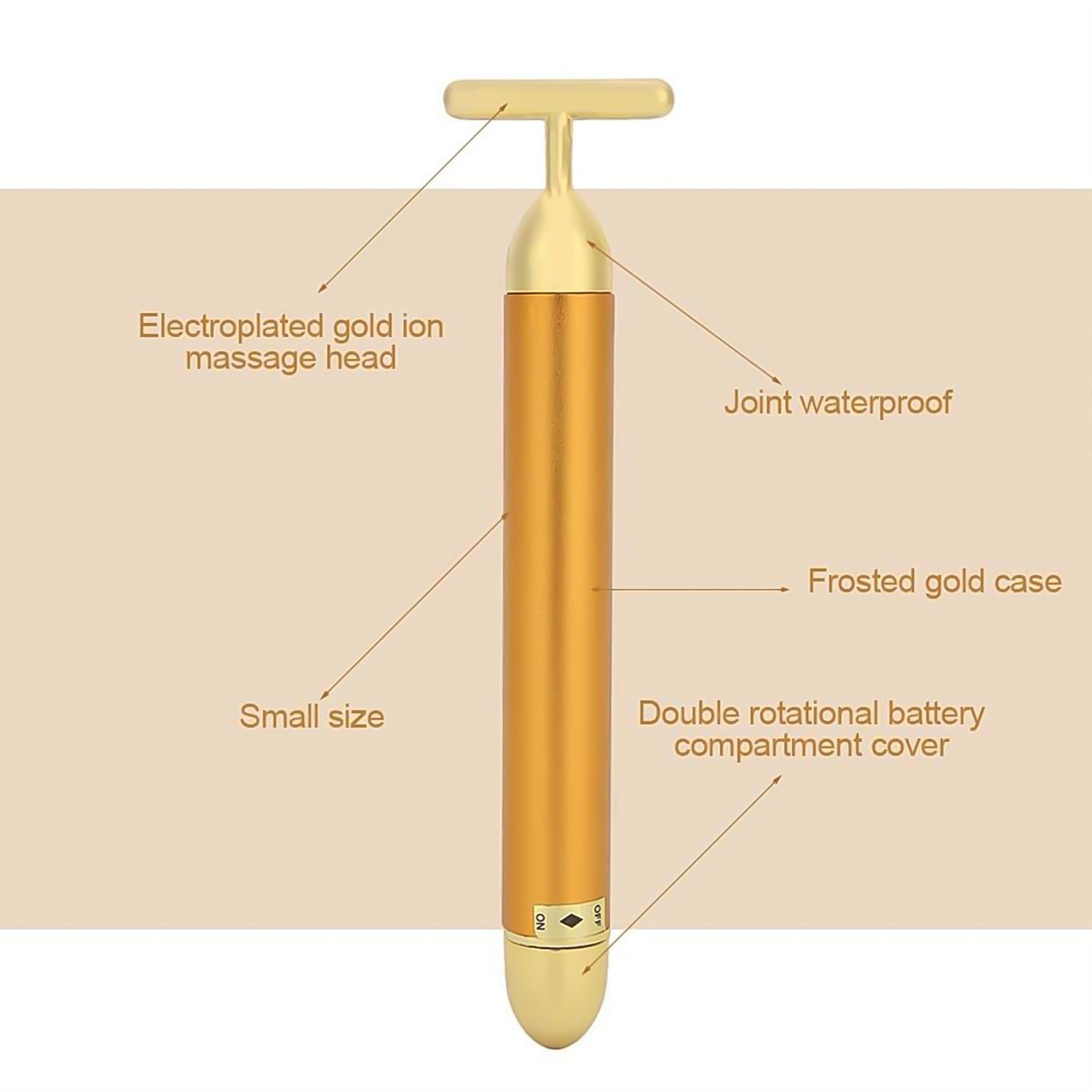 Golden Energy Face Massager (1 Pc) - Bhavnagar Deodap
