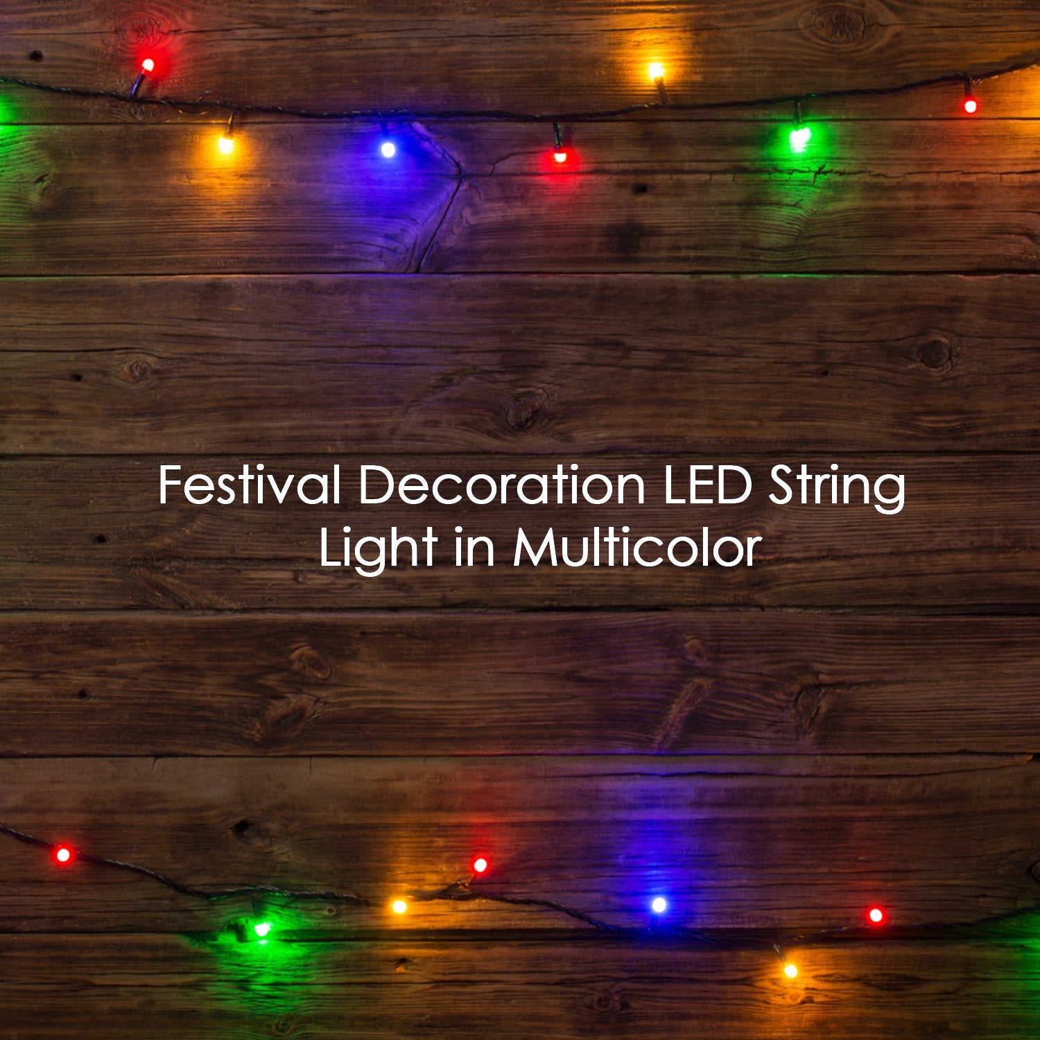 3Mtr Home Decoration Diwali & Wedding LED Christmas String Light Indoor and Outdoor Light ,Festival Decoration Led String Light, Multi-Color Light 1.4MM (15L 3 Mtr) - Bhavnagar Deodap