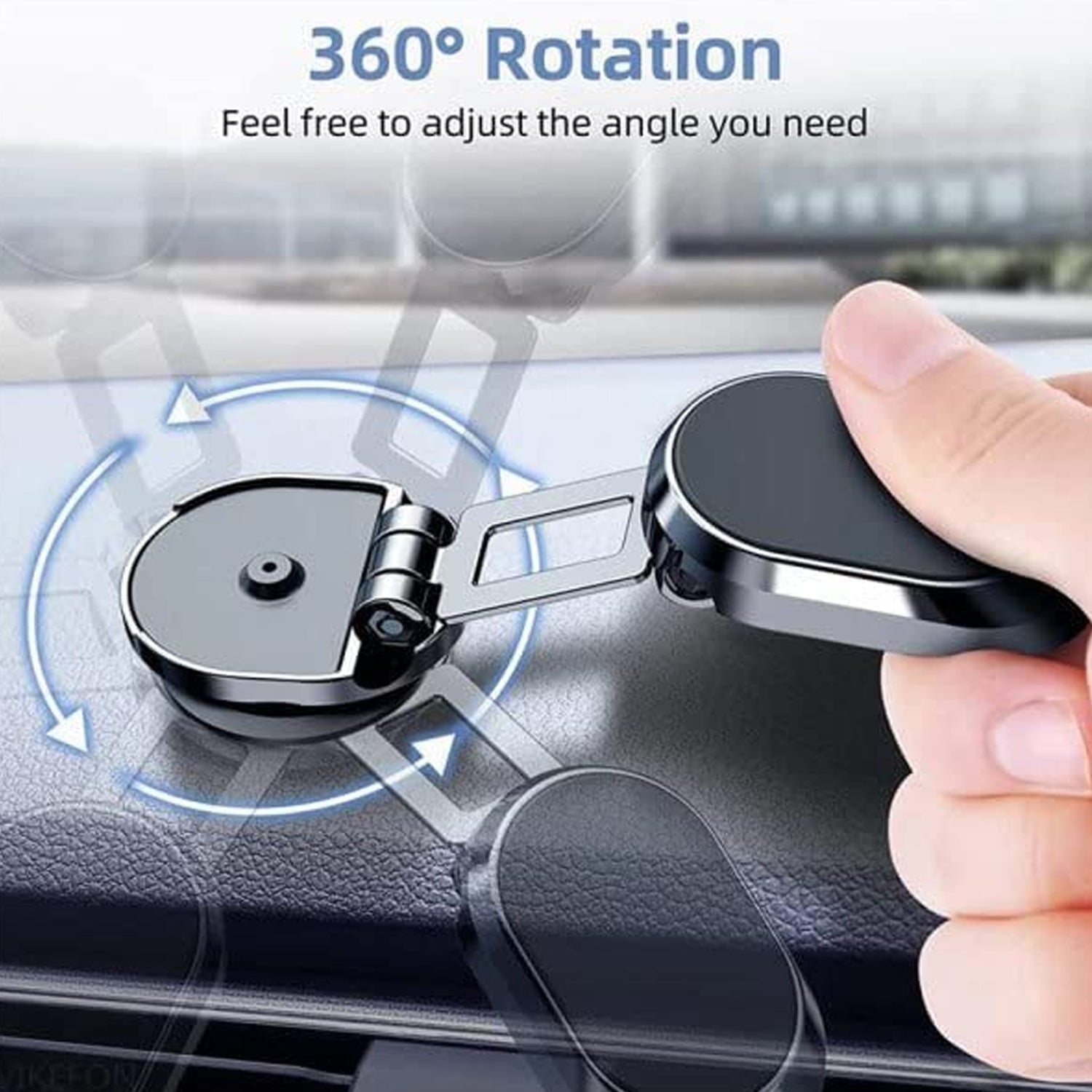 New Alloy Folding Magnetic Car Phone Holder (Pack of 1) - Bhavnagar Deodap