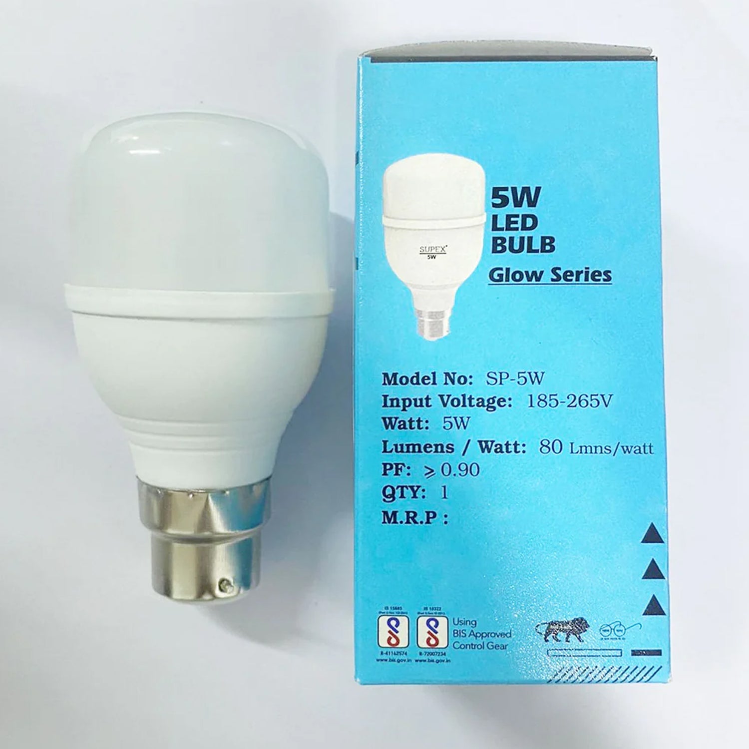 High-Power 5 W LED Light Bulb, Brightness LED Bulb White, General Lighting Bulb, Energy Saver Superior Light , LED Bulb, Cool White For every room: bedroom, living room, kitchen, garage, bathroom (5 Watt) - Bhavnagar Deodap