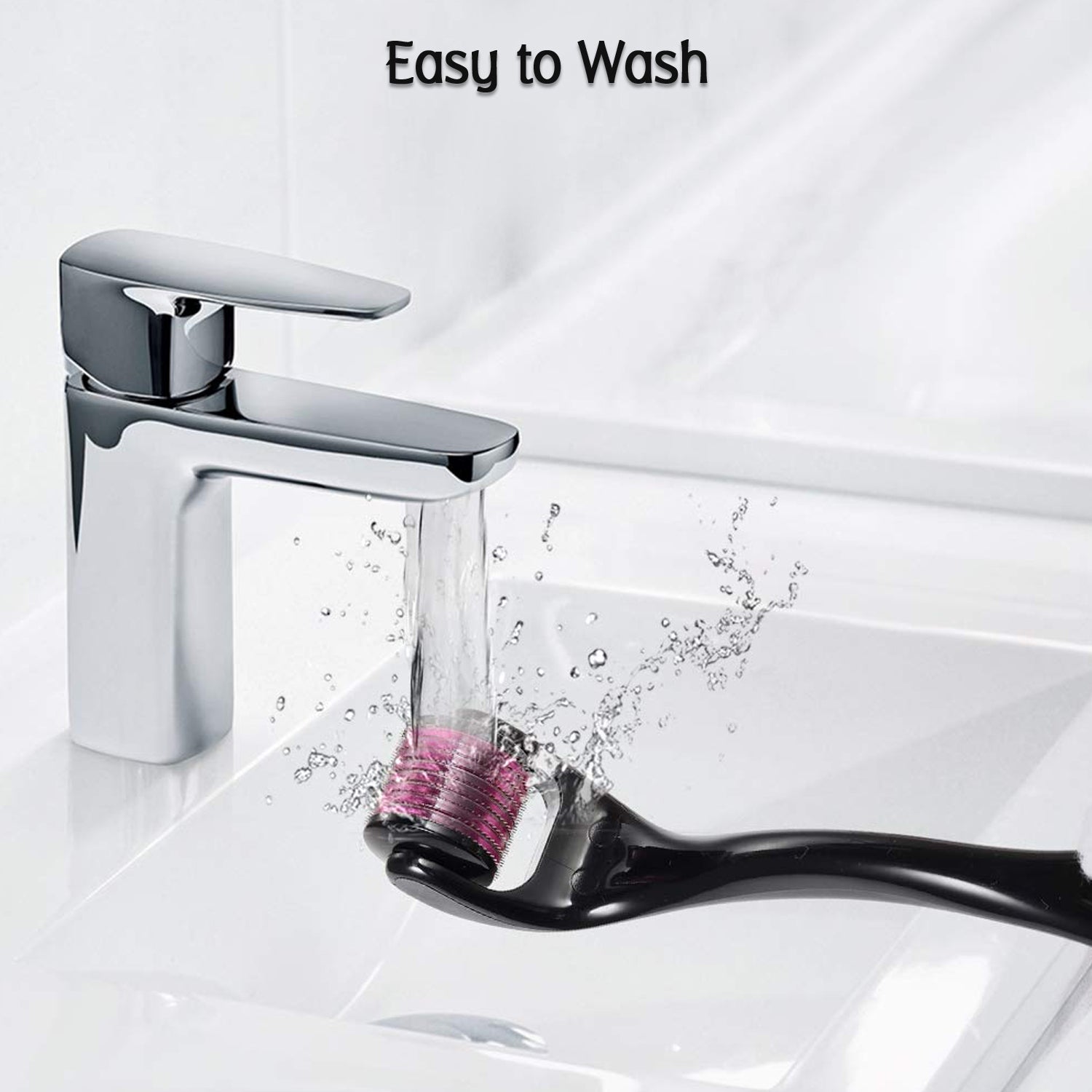 Derma Roller Anti Ageing and Facial Scrubs & Polishes Scar Removal Hair Regrowth (0.75mm) - Bhavnagar Deodap