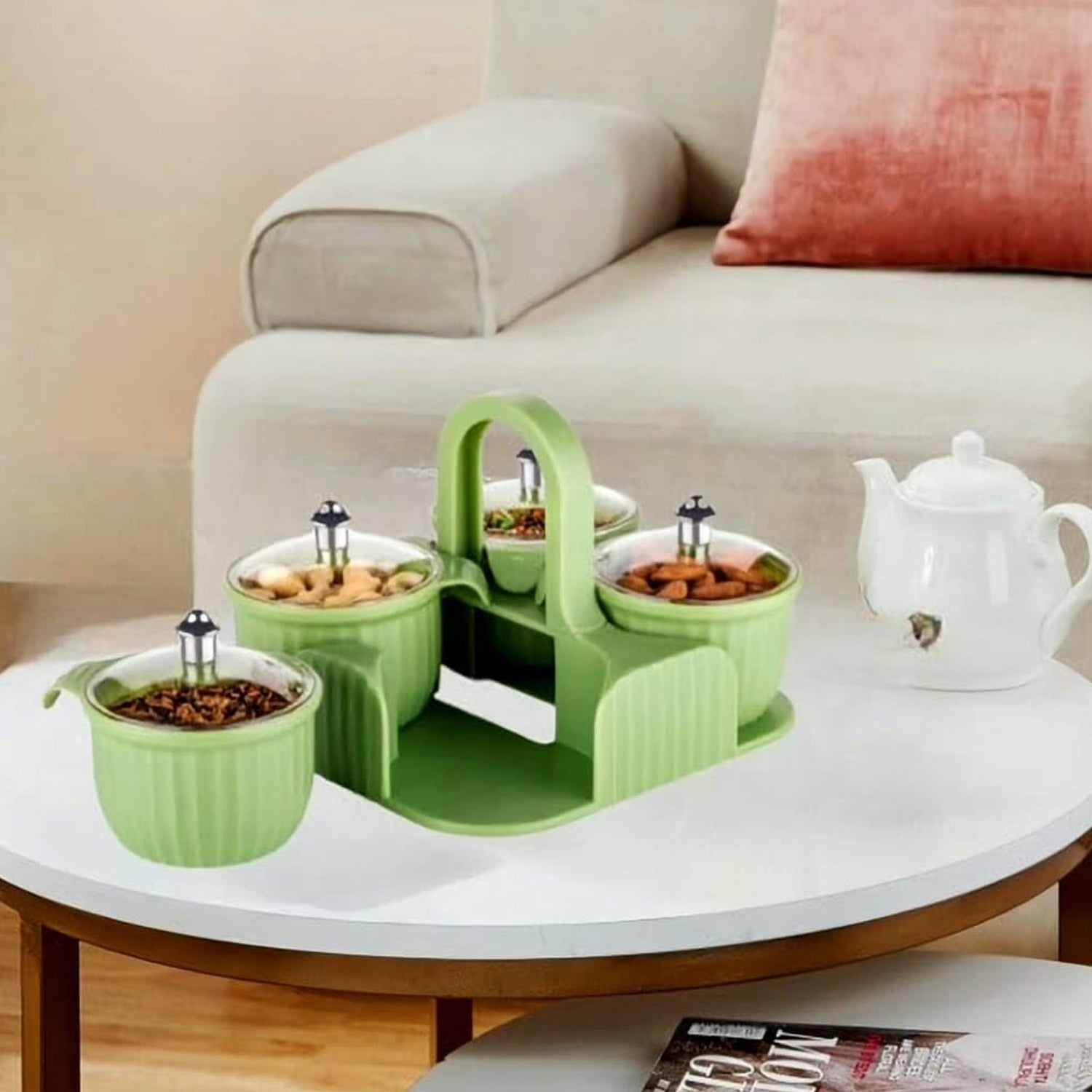 Multipurpose Plastic Storage Container Set: Kitchen Jars, Spices, Cookies - Bhavnagar Deodap