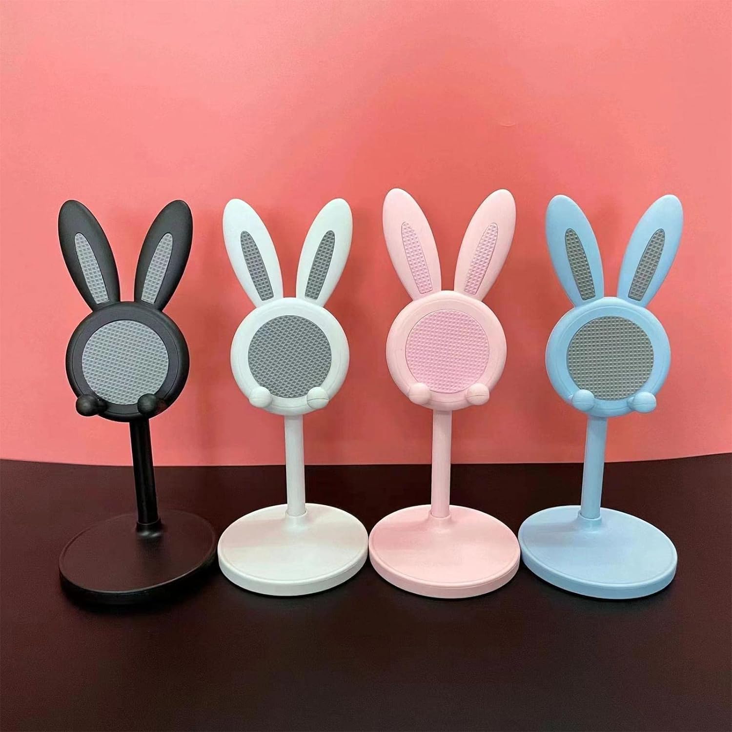 Cute Bunny Phone Stand, Angle Height Adjustable Phone Stand for Desk, Kawaii Phone Holder Desk Accessories, Easter Bunny Gifts Favor for Girl & Boys Accessories for Phone, Tablet, Easter Gifts Favors - Bhavnagar Deodap