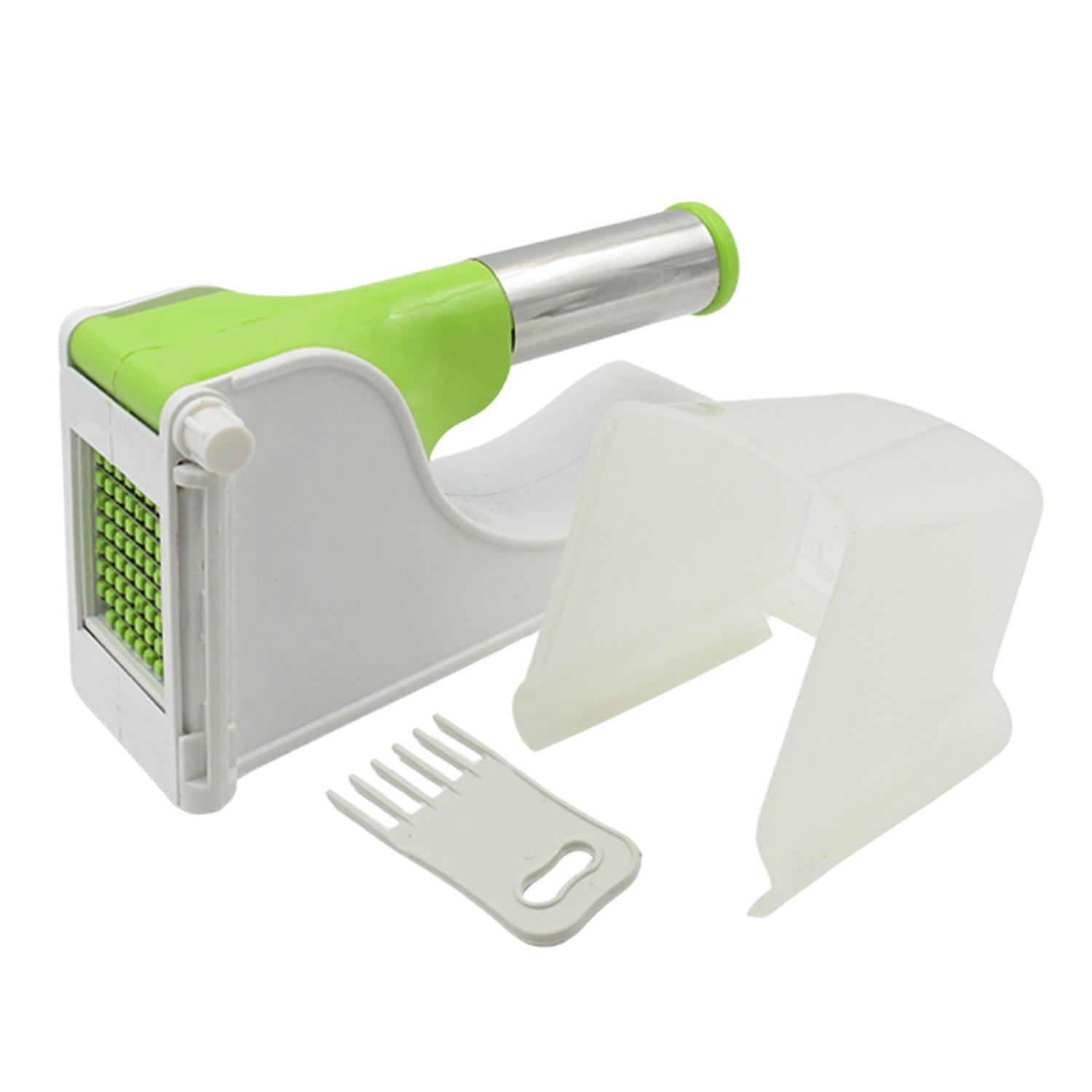 Virgin Plastic French Fry Chipser, Potato Chipser / Potato Slicer with Container - Bhavnagar Deodap