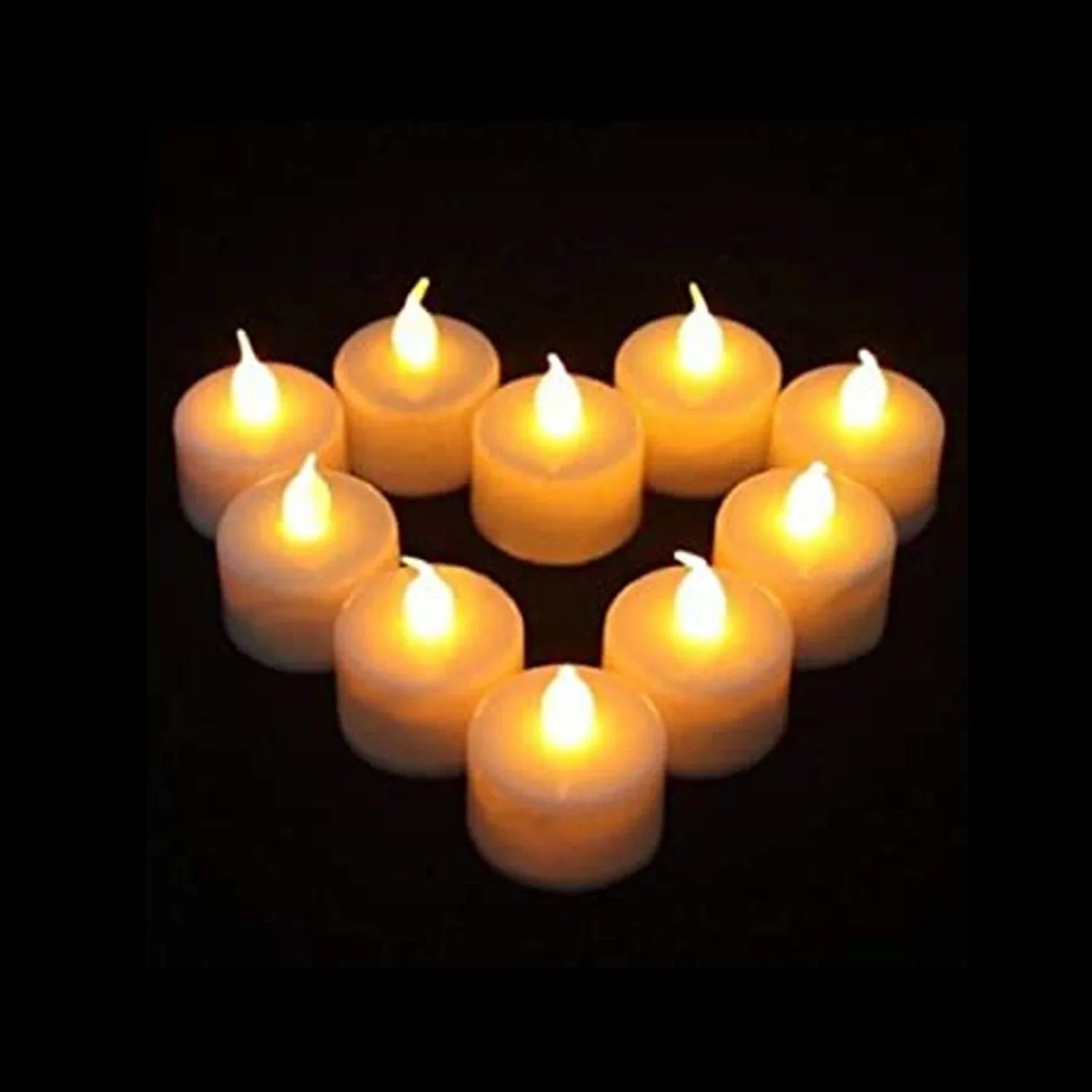 Battery Operated Candle Ideal for Party, Wedding, Birthday, Gifts (12pc) (White) - Bhavnagar Deodap