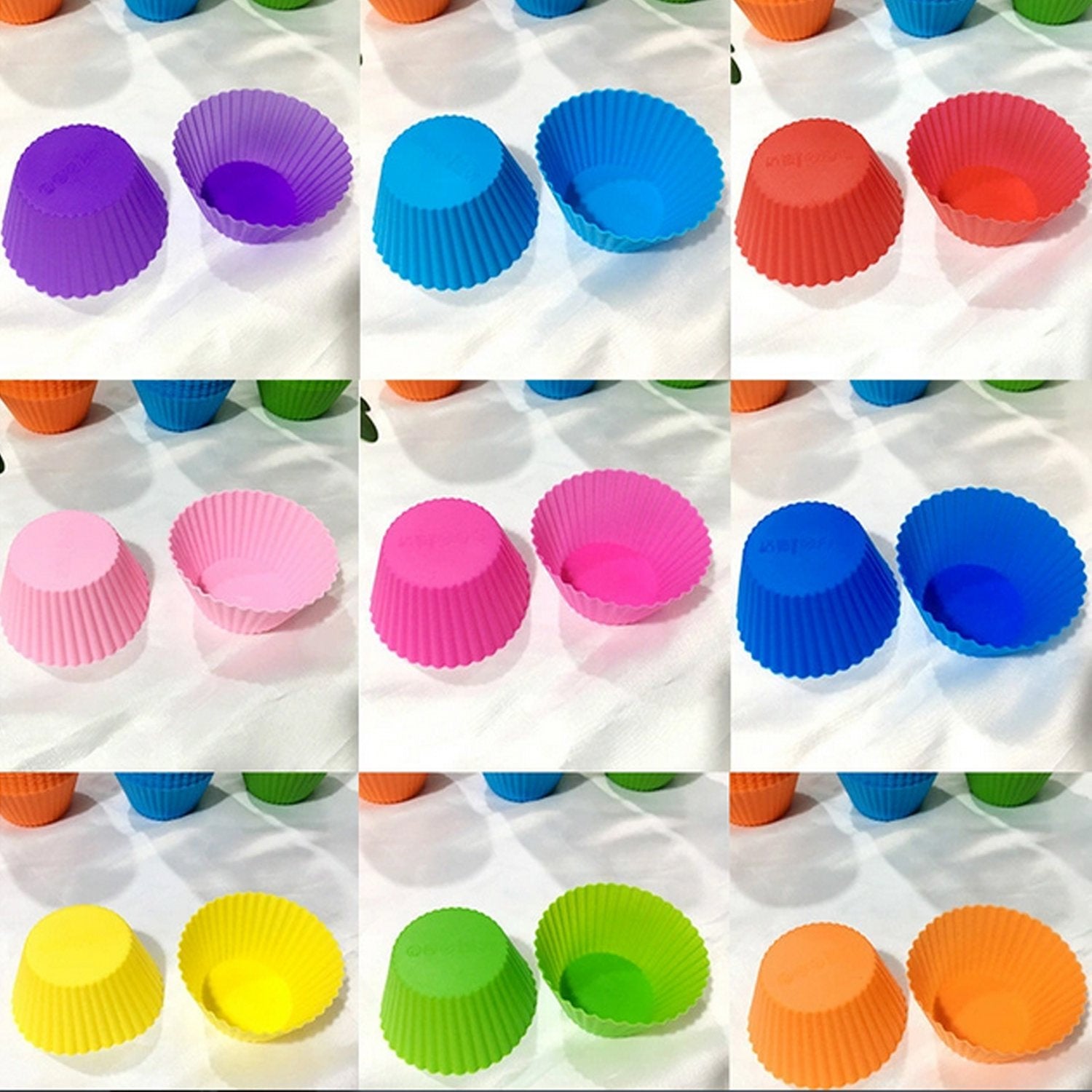 Silicone cupcake Shaped Baking Mold Fondant Cake Tool Chocolate Candy Cookies Pastry Soap Moulds (6 pc) - Bhavnagar Deodap