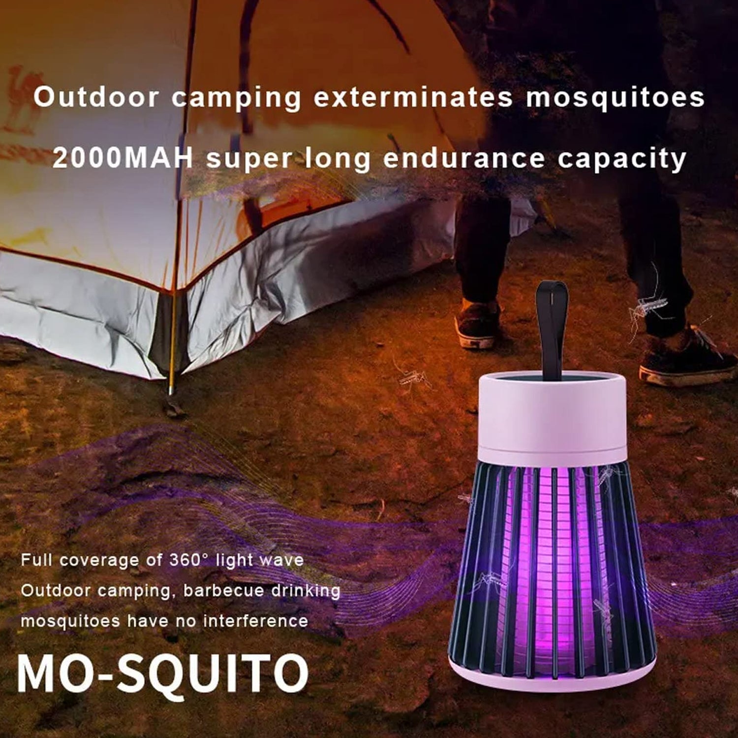 Mosquito Killer Machine  Mosquito Killer USB Powered Bug Zapper Mosquito Lamp For Home Electric LED Lamp Mosquito Killer Indoor  /  Outdoor Mosquito Trap Machine - Bhavnagar Deodap