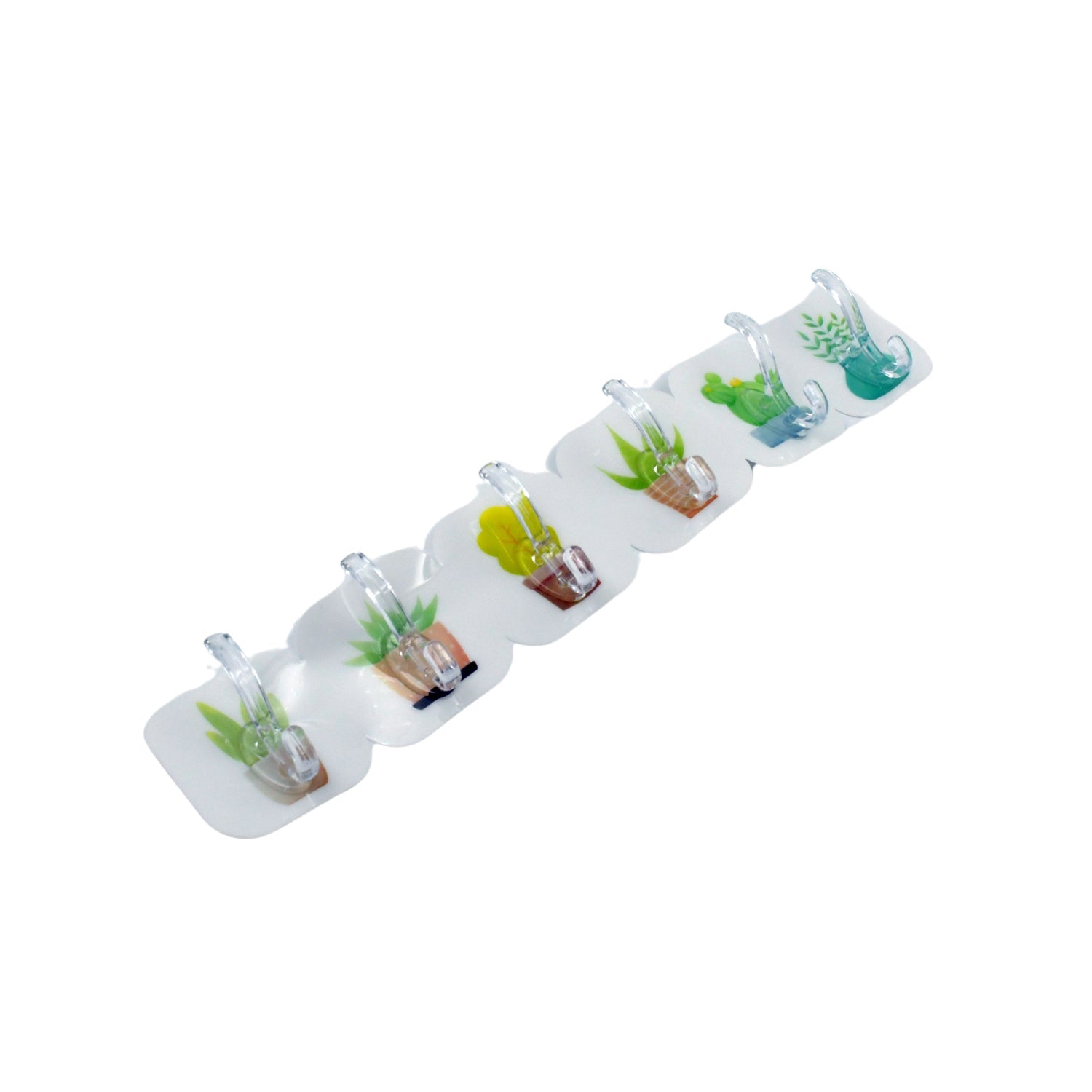 Transparent Adhesive Wall Hooks: Premium Quality, 6-Pack - Bhavnagar Deodap