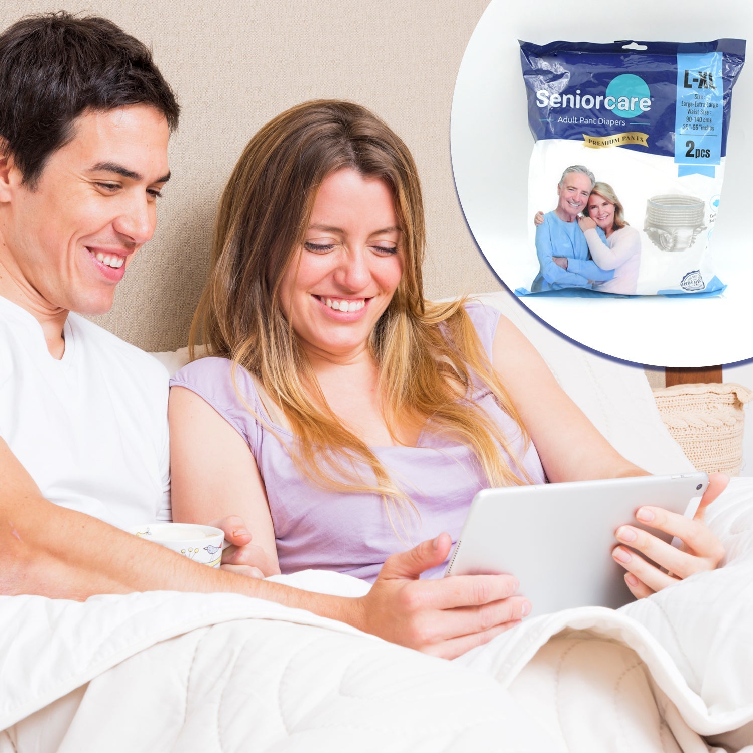 Senior Care Essentials: Large-XL Adult Diaper Pants (Waist 90-140cm) - Bhavnagar Deodap