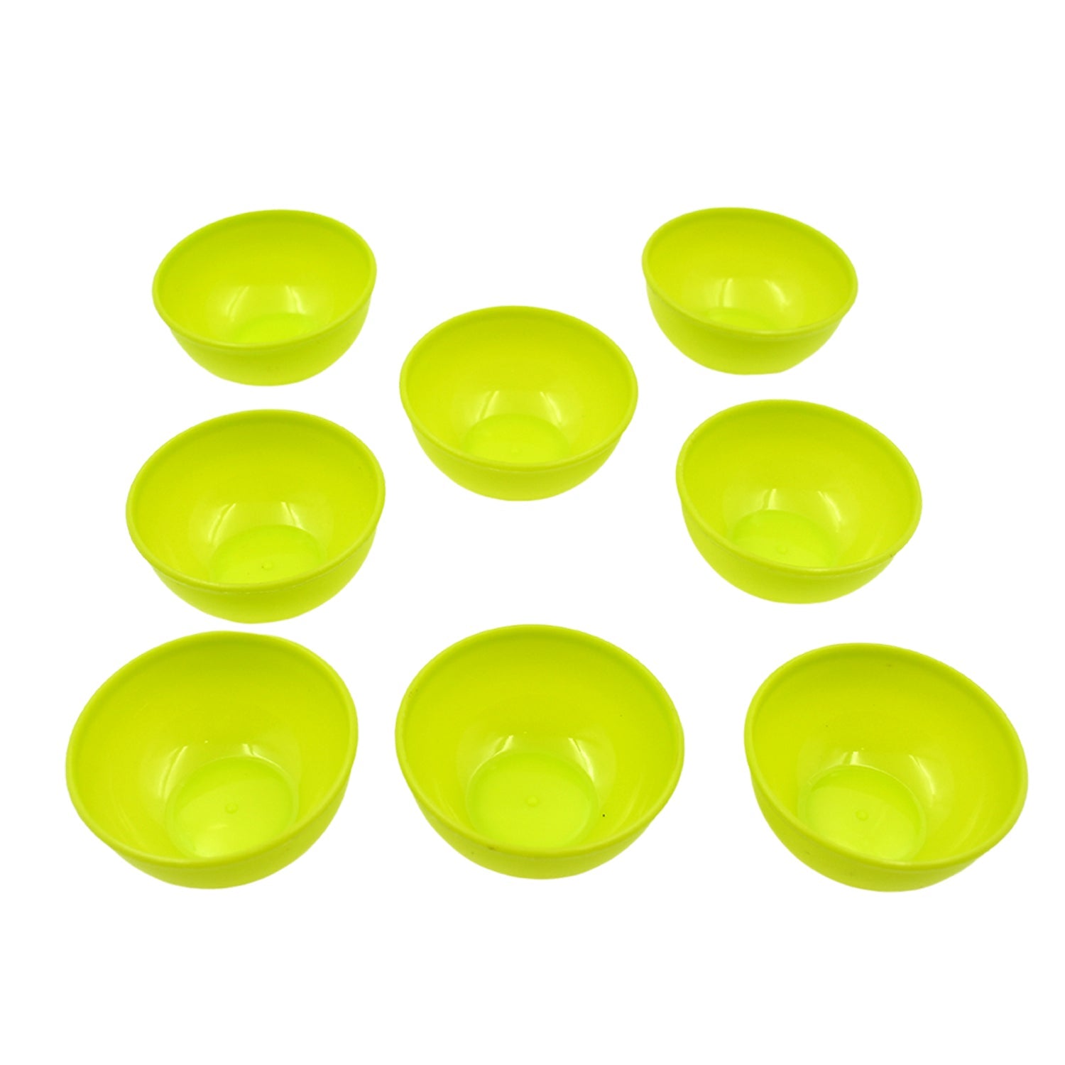 Multipurpose Small Round Plastic Bowl / Katori, Microwave Safe Reusable Lightweight Bowl, Dishwasher Safe Chutney Bowl (8 Pcs Set) - Bhavnagar Deodap