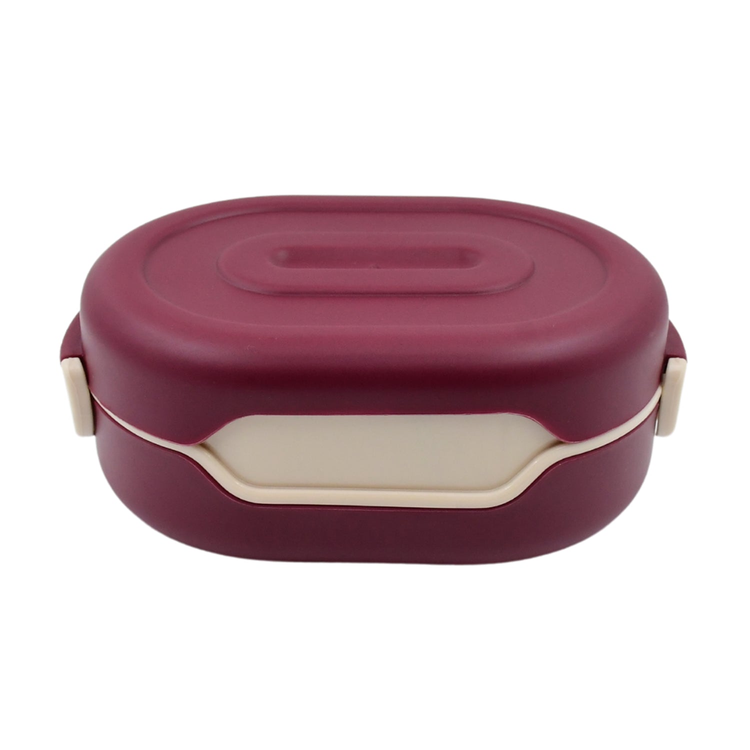 Airtight Food Grade Tiffin Box with 2 in 1 Spoon And 2 Compartment - Bhavnagar Deodap