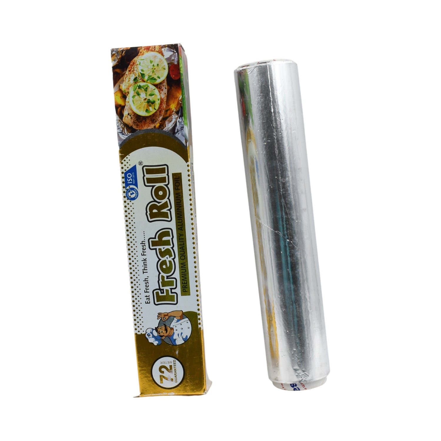 Premium Quality Food Grade Aluminum Foil Roll Heavy Duty Non Stick Thick Aluminum Foil Sheet Baking Grilling Tool 72Mtr (1Pc) - Bhavnagar Deodap