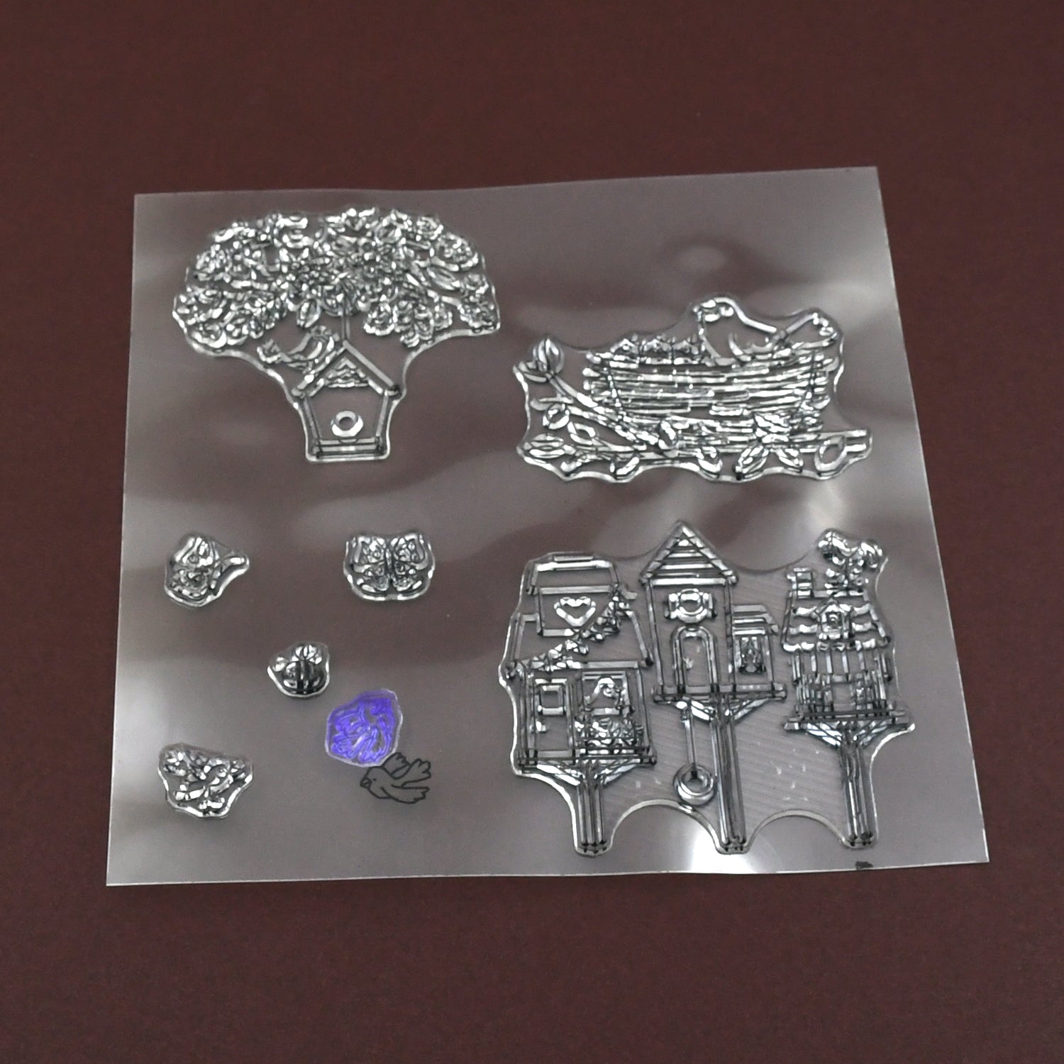 Reusable Rubber Stamp, TPR Stamp DIY Accessories Good Stamping Effect DIY Transparent Stamp Stick Repeatedly for Envelope for Diary for Invitation Letter, Photo Album Decoration for Paper Crafts (Mix Design / 1 Set) - Bhavnagar Deodap