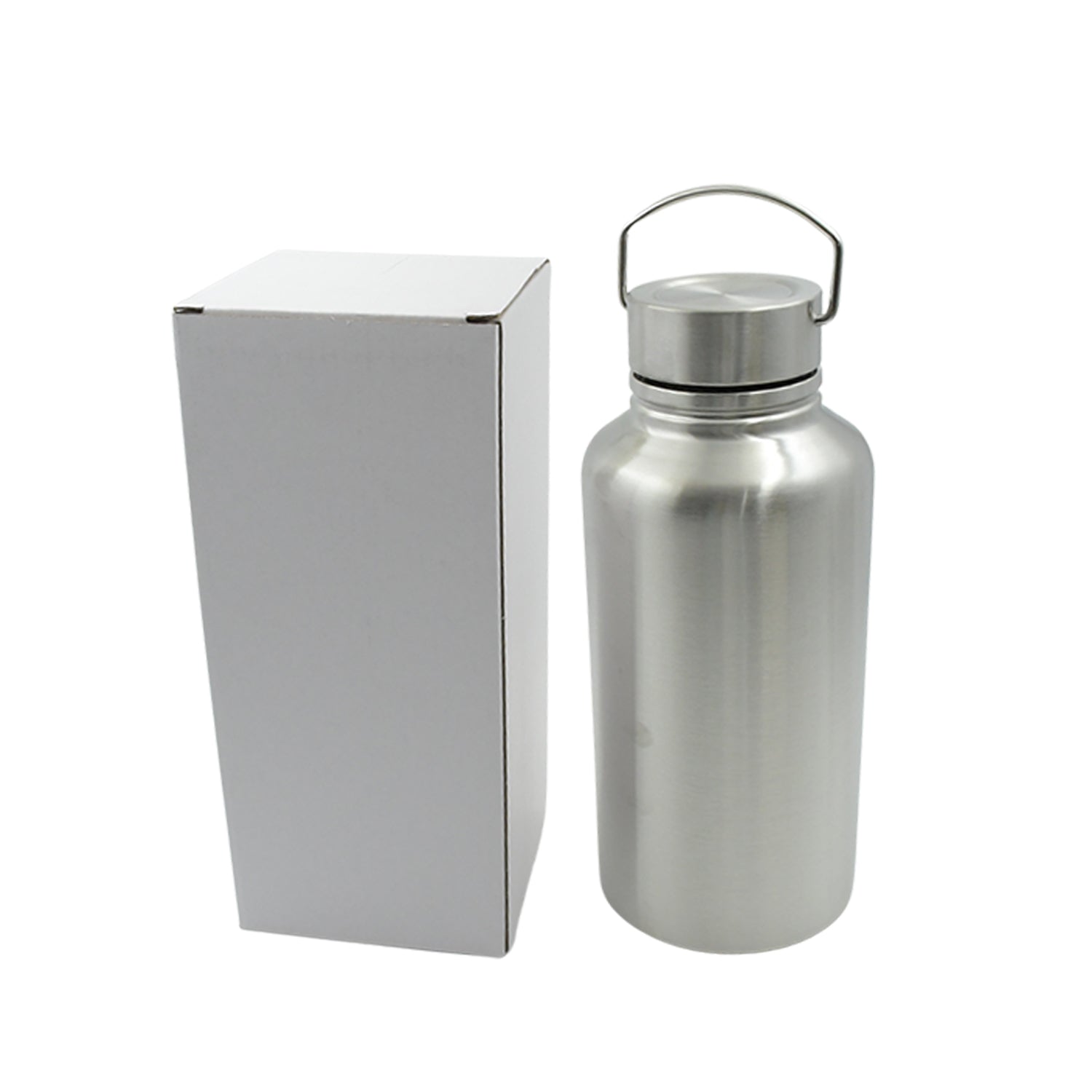 Stainless Steel Water Bottle with Handle (Large): Leak Proof, Hot & Cold, Gym - Bhavnagar Deodap