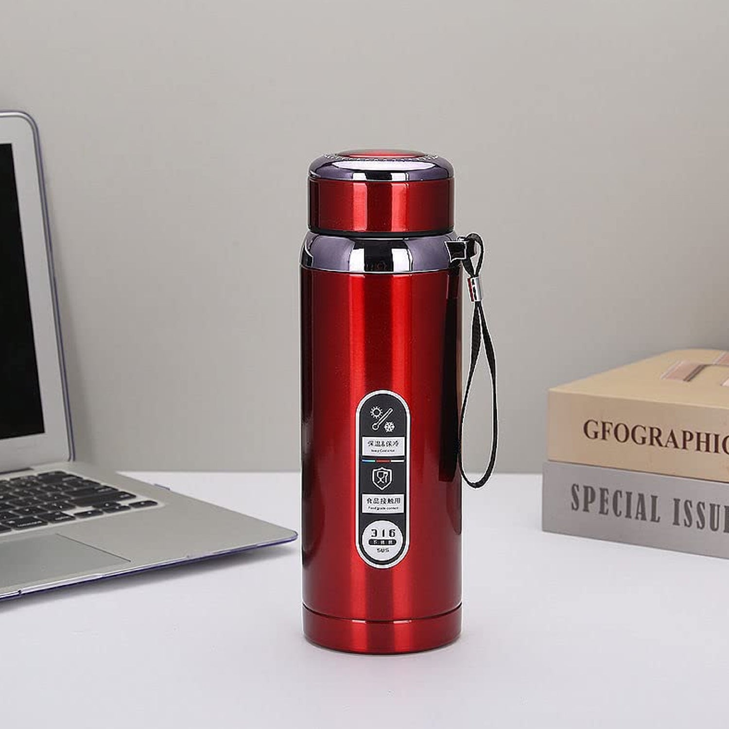 Reusable Leak-Proof Thermos steel for Home Office Gym Fridge Travelling - Bhavnagar Deodap