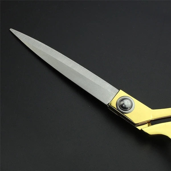 Stainless Steel Tailoring Scissor Sharp Cloth Cutting for Professionals  (Golden) - Bhavnagar Deodap