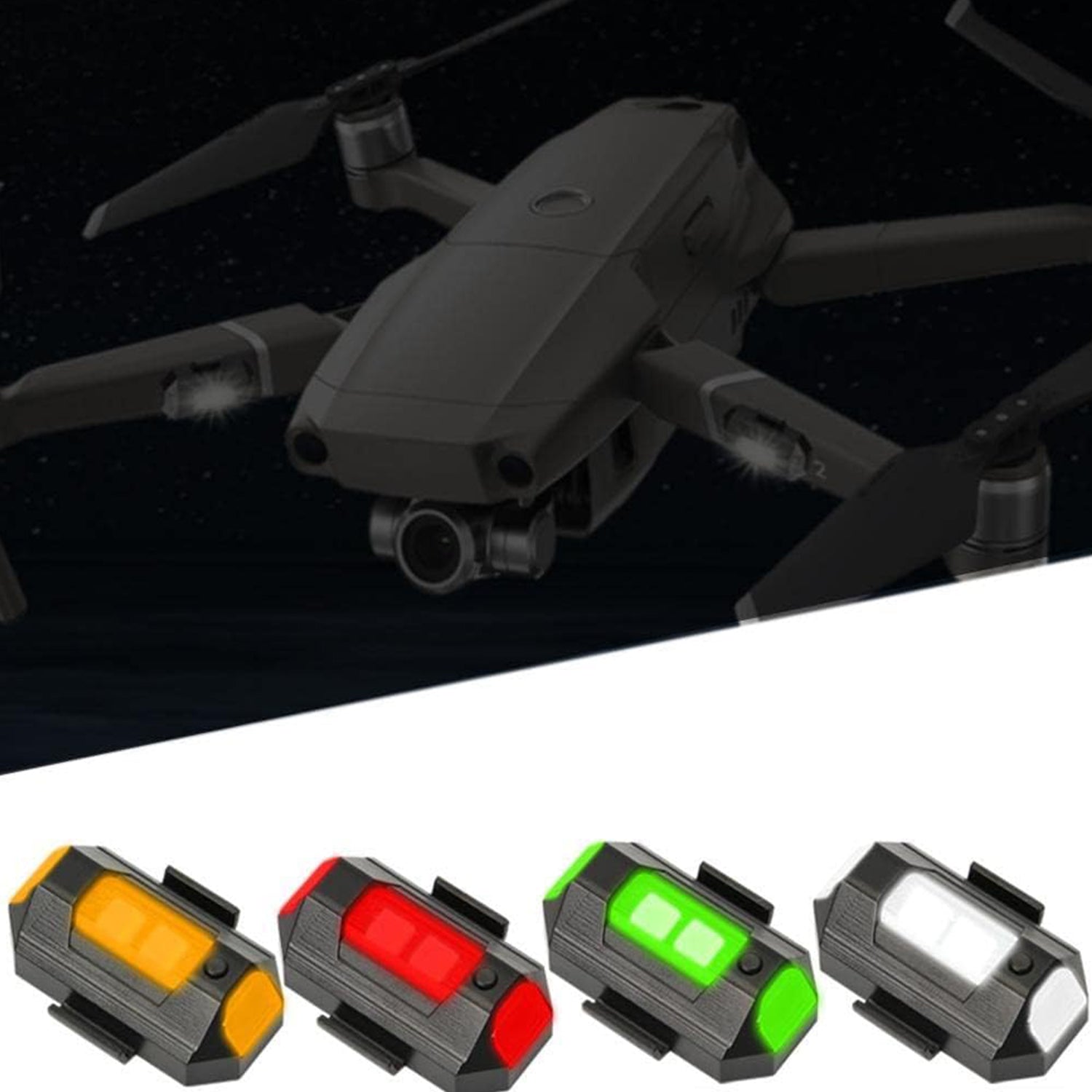 Mini LED Strobe Lights, Waterproof Lights, Lightweight RGB LED Lights Drone Strobe Lights Veicle Anti-Collision Strobe Light Bike Motocycle Lights USB Recharge  Multi-colors - Bhavnagar Deodap