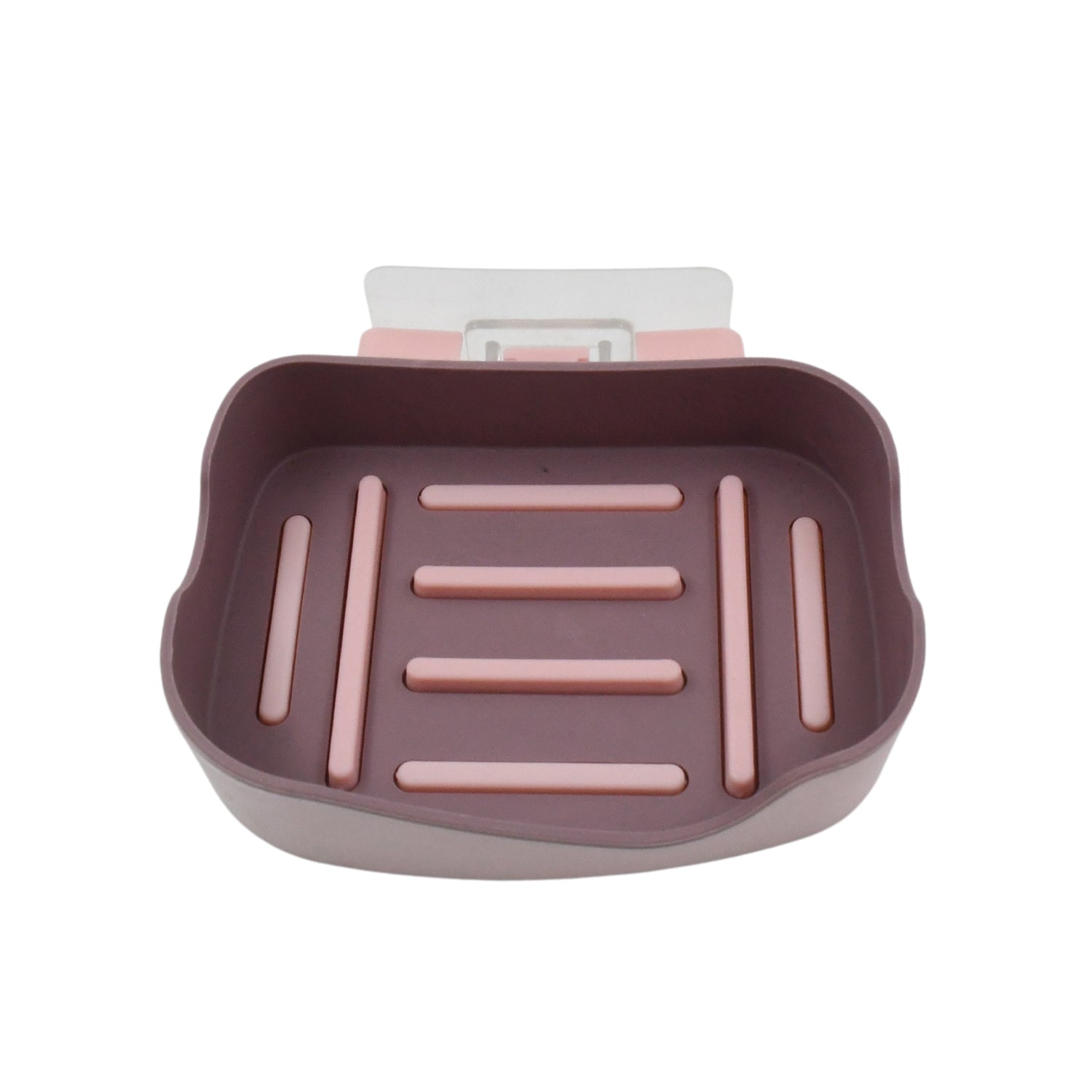 Plastic Soap Dish Holder for Bathroom Shower Wall Mounted Self Adhesive Soap Holder Saver Tray-Plastic Sponge Holder for Kitchen Storage Rack Soap Box, Bathroom (1 Pc) - Bhavnagar Deodap
