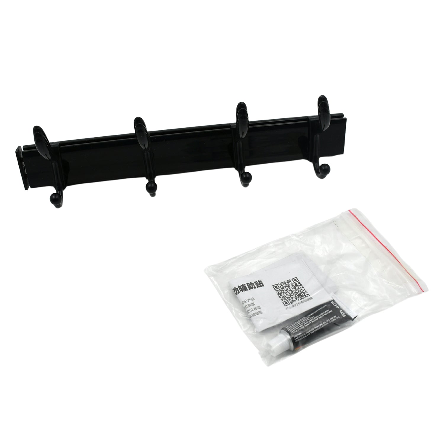 Cloth hanger, Wall Door Hooks Rail for Hanging Clothes for Hanging Hook Rack Rail, Extra Long Coat Hanger Wall Mount for Clothes, Jacket, Hats, 6 Hook With Eco-friendly Liquid Adhesive Glue - Bhavnagar Deodap