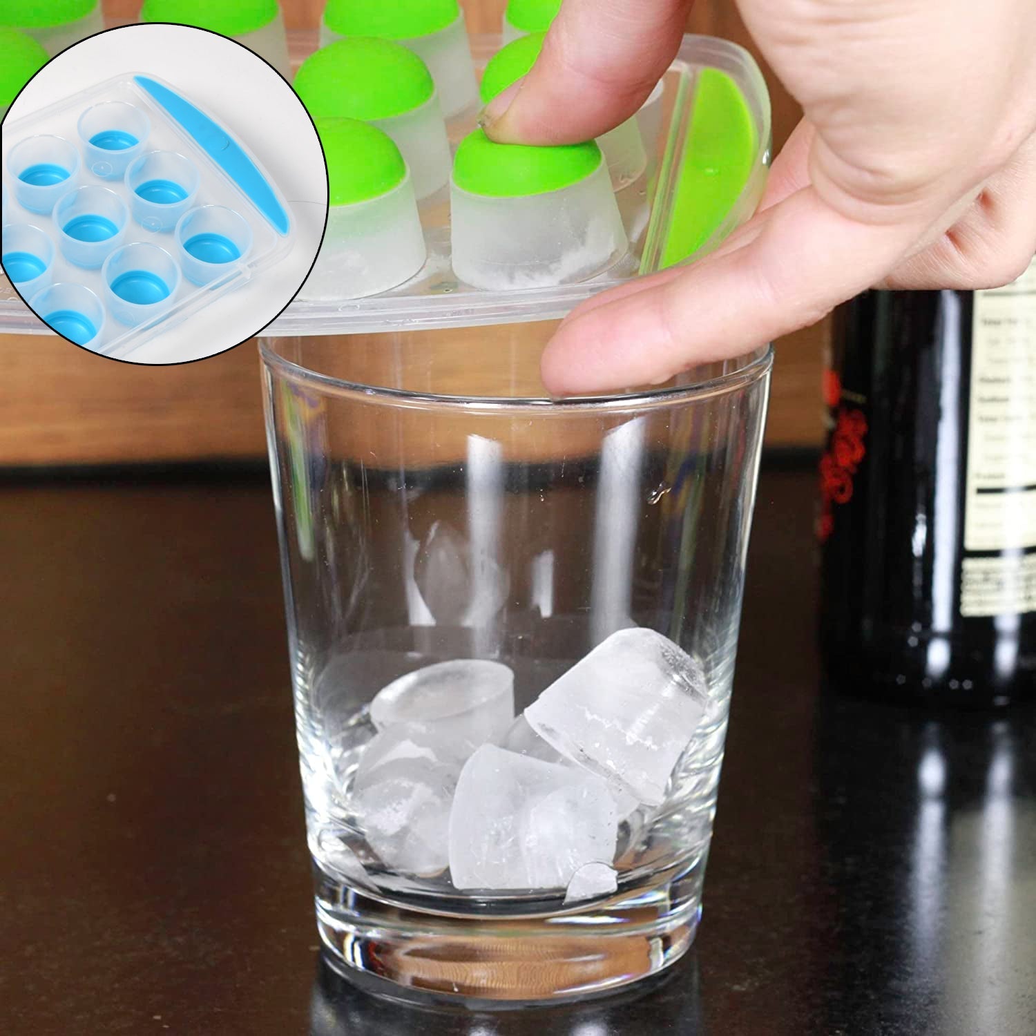 Round Shape Silicone Chocolate Mold Maker Ice Cube Tray Freeze Mold - Bhavnagar Deodap