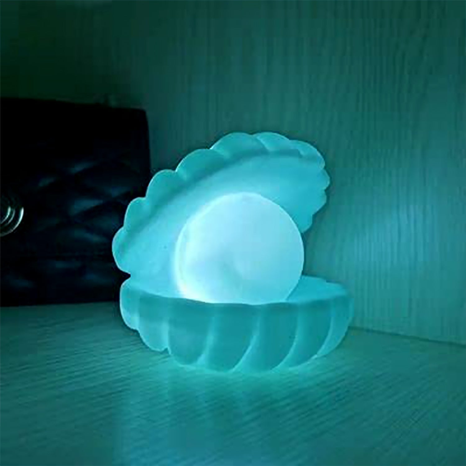 Pearl Shell Night Lamp Decorate Desk Lights Nursery Toy Lamp Led Pearl Shell Night Lights for Bedroom & Home (Small Battery Operated) - Bhavnagar Deodap