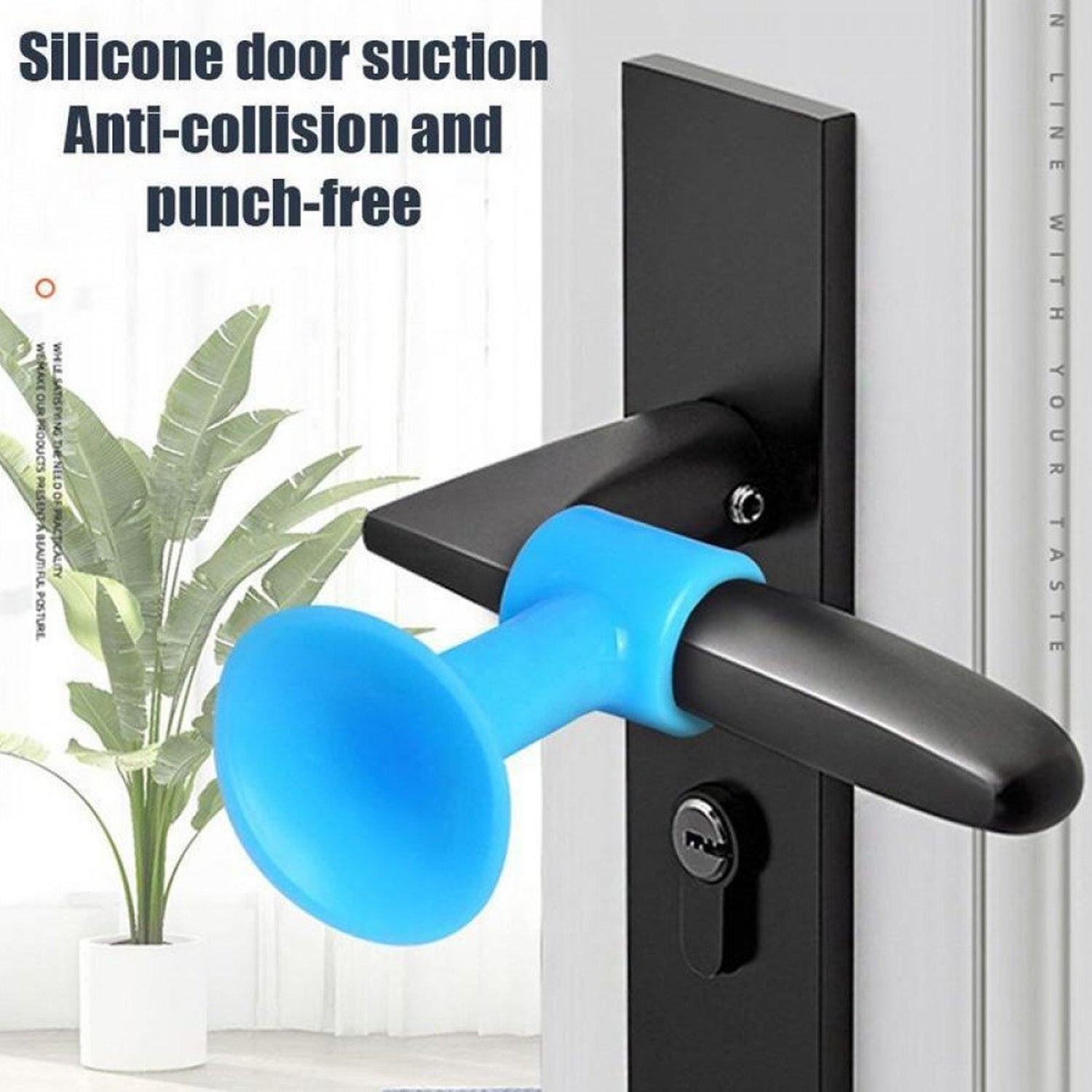 Door Stopper Mini Anti-Collision Silicone Door Handle Crash Pad - Bhavnagar Deodap