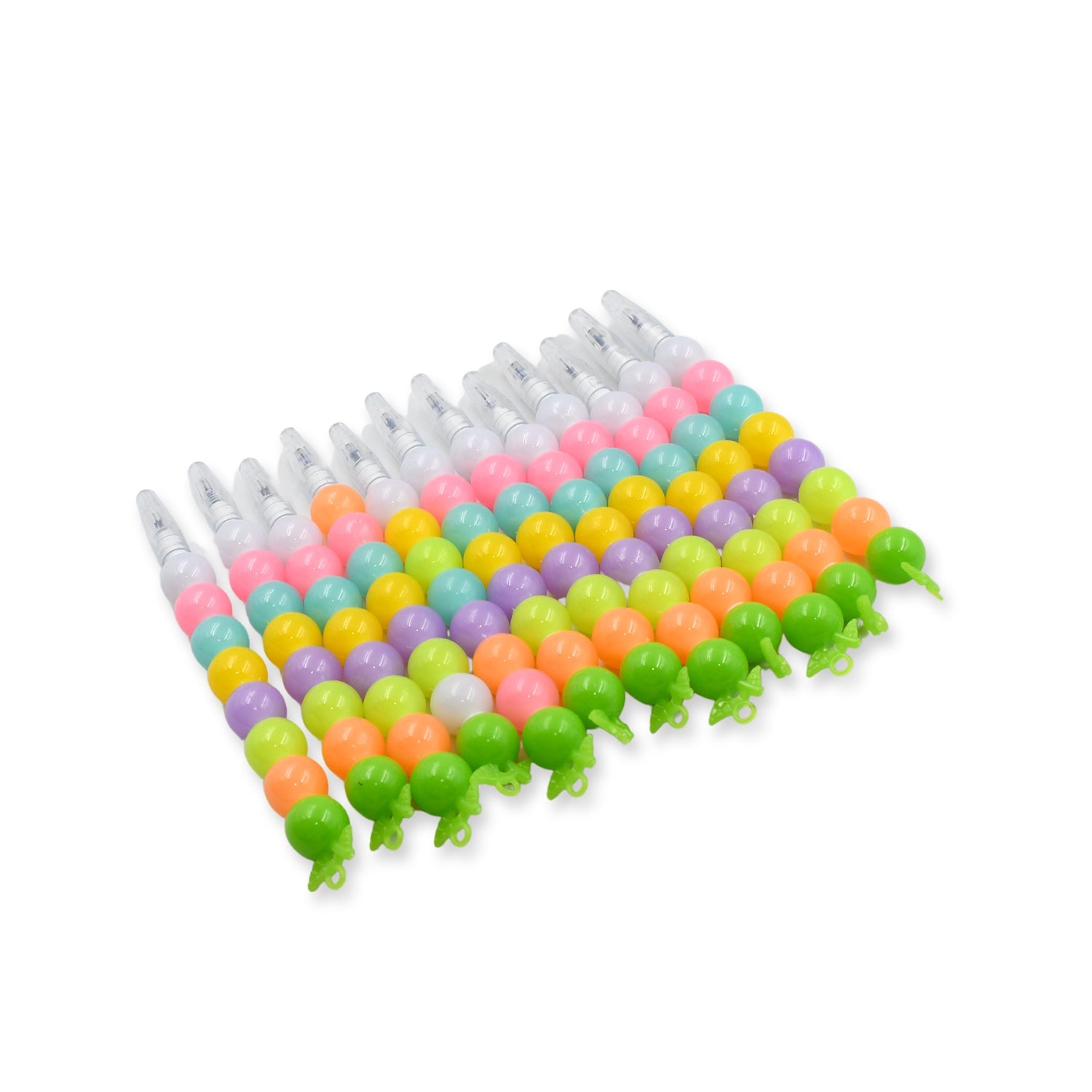 Stylish Pearls Pen Plastic Moti Non-Sharpening Design Pen Multicolor Pearls Moti Gel Pen, Fancy Designer Attractive Gel Pen for Kids Pack of (12 Pc Set ) - Bhavnagar Deodap