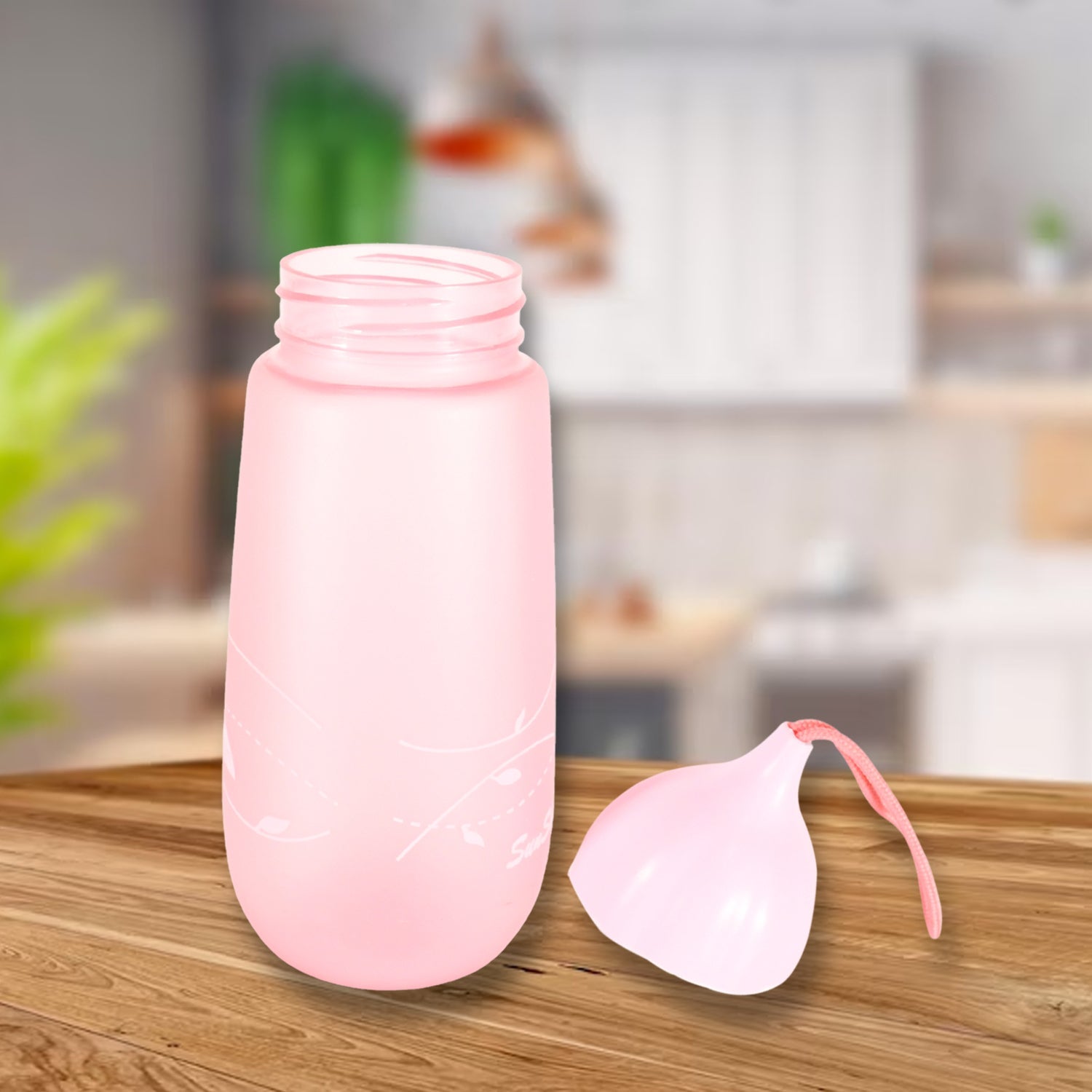 Unique Shape Premium Plastic water bottle With Dori Easy to Carry leakproof BPA-free, water Plastic water bottle for children, Home, School (1 Pc / 550 ML) - Bhavnagar Deodap