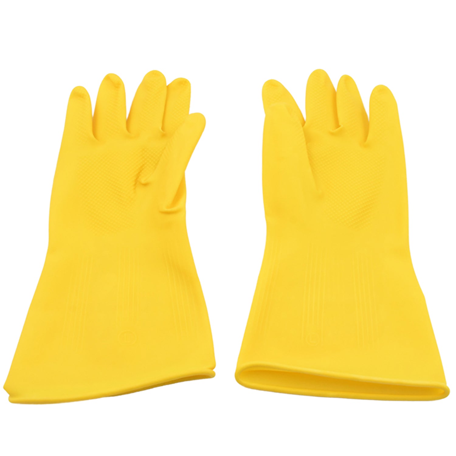 Multipurpose Rubber Cleaning Gloves: Reusable, Wet & Dry Use (1 Pair) - Bhavnagar Deodap