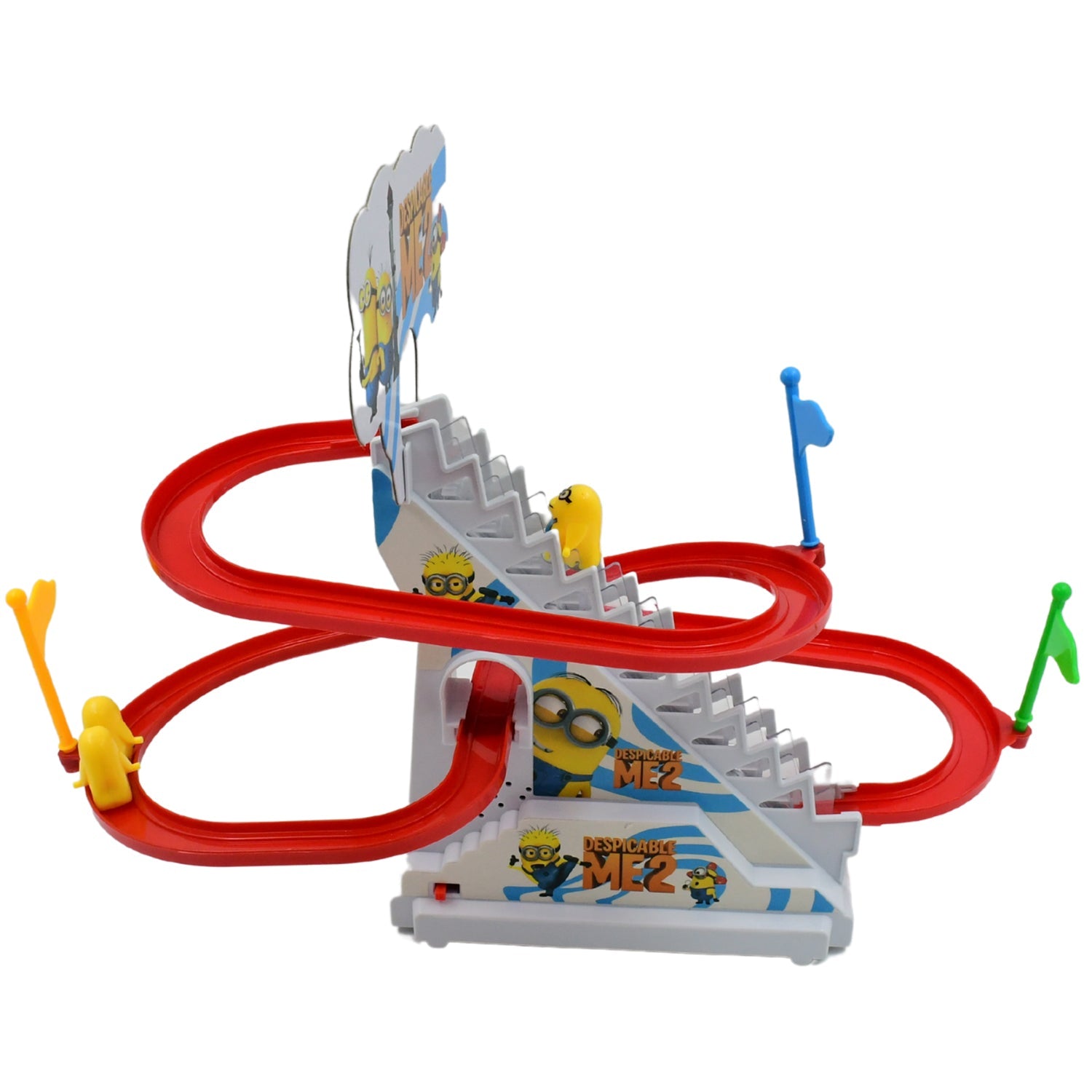 Ducks Climb Stairs Toy Roller Coaster, Electric Duck Chasing Race Track Set, Fun Duck Stair Climbing Toy with Flashing Lights Music and 3 Ducks, Small Ducks Climbing Toys - Bhavnagar Deodap