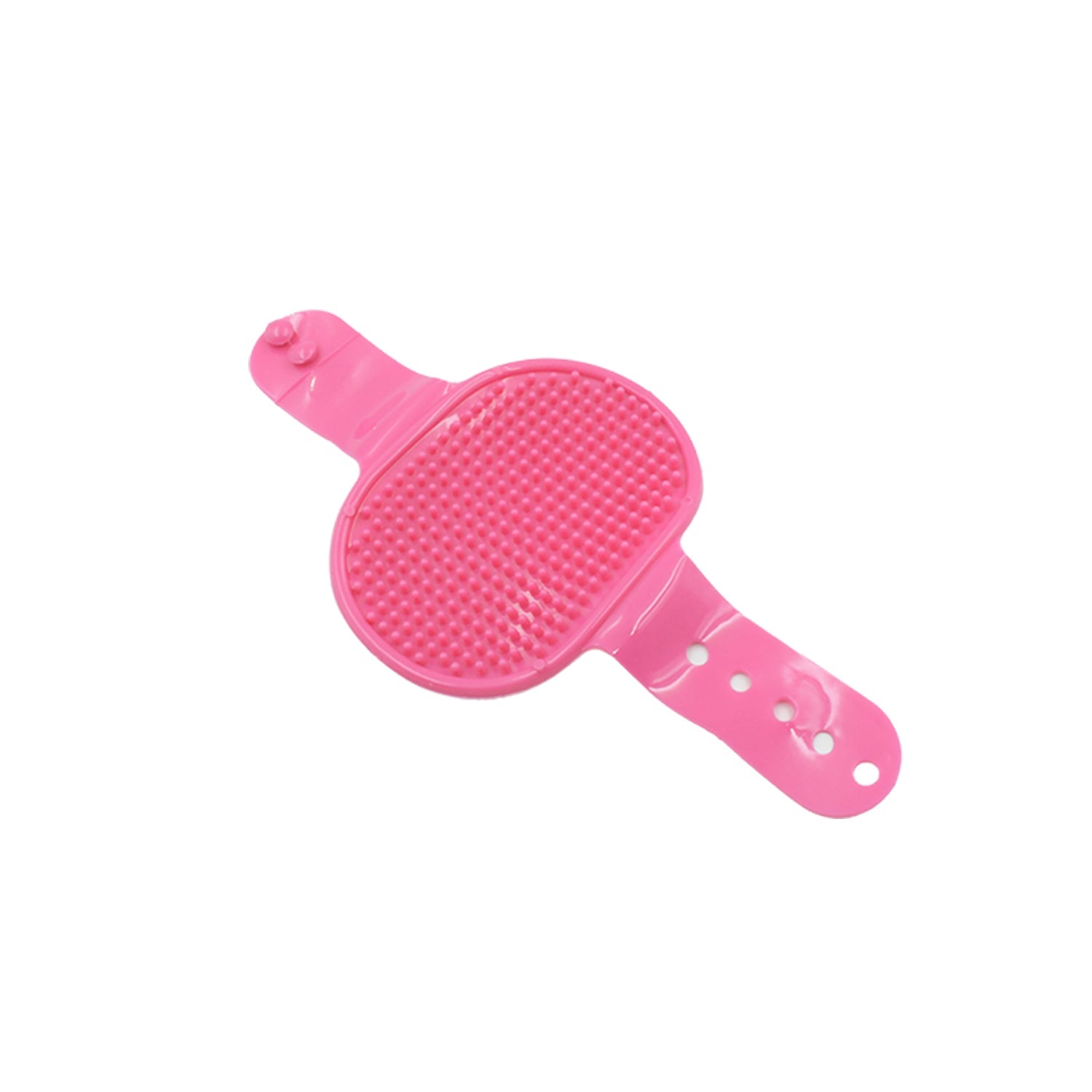 Dog Bath Brush Dog Grooming Brush, Pet Shampoo Bath Brush Soothing Massage Rubber Comb with Adjustable Ring Handle for Long Short Haired Dogs (1 Pc) - Bhavnagar Deodap