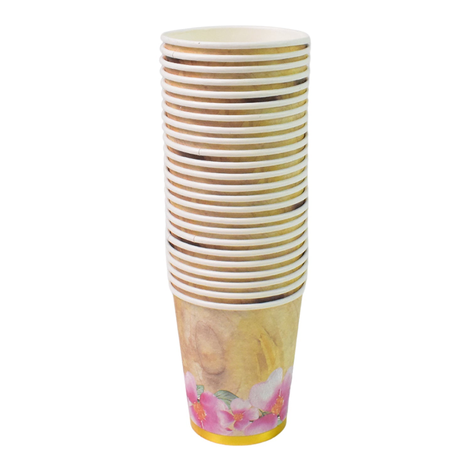 Disposable Paper Cups, Disposable Tea, Coffee Cups (24 Pcs Set / Mix Color & Design) - Bhavnagar Deodap