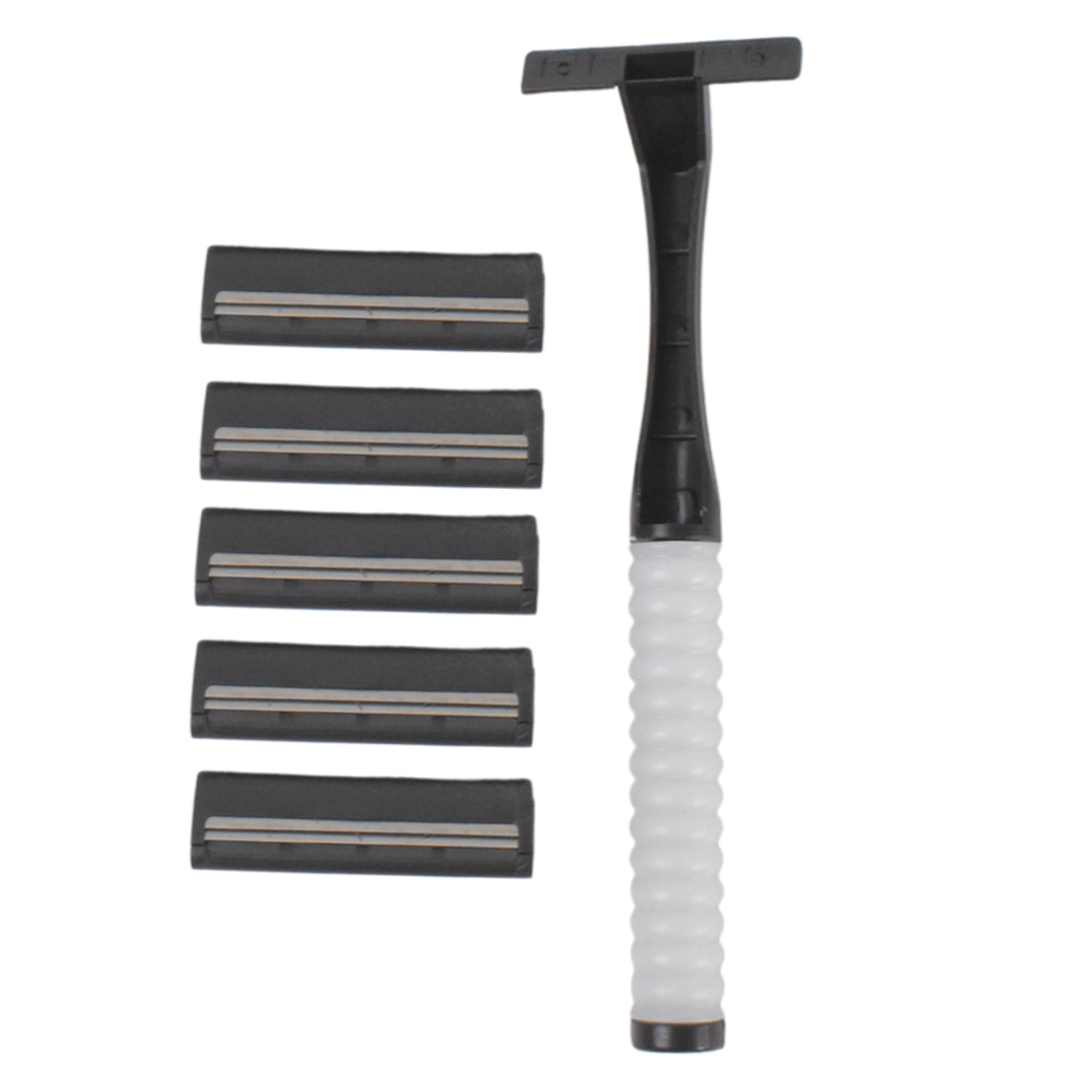 manual shaving razor with 5 blades