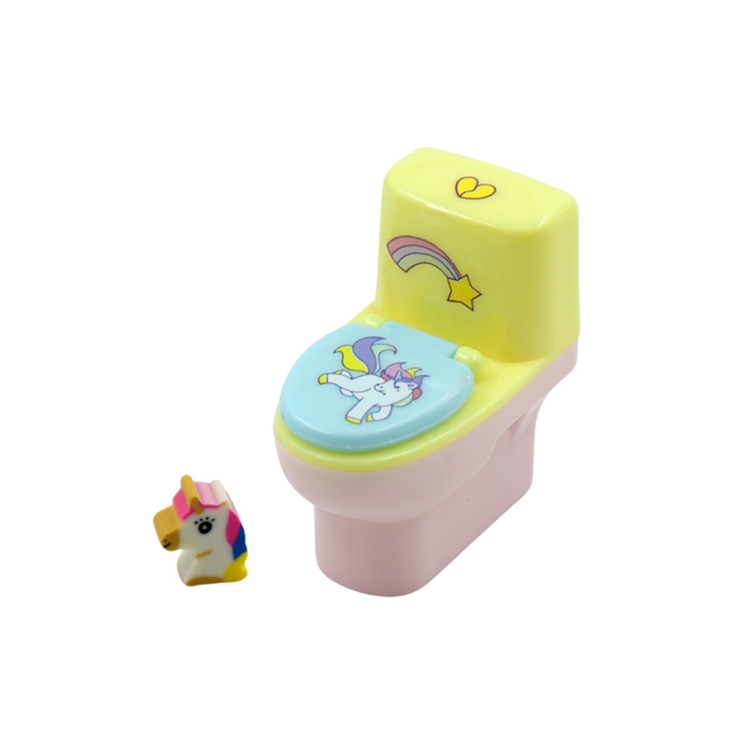 Fun & Functional! Toilet Pencil Sharpener with Eraser (2 Pc Set) - Bhavnagar Deodap