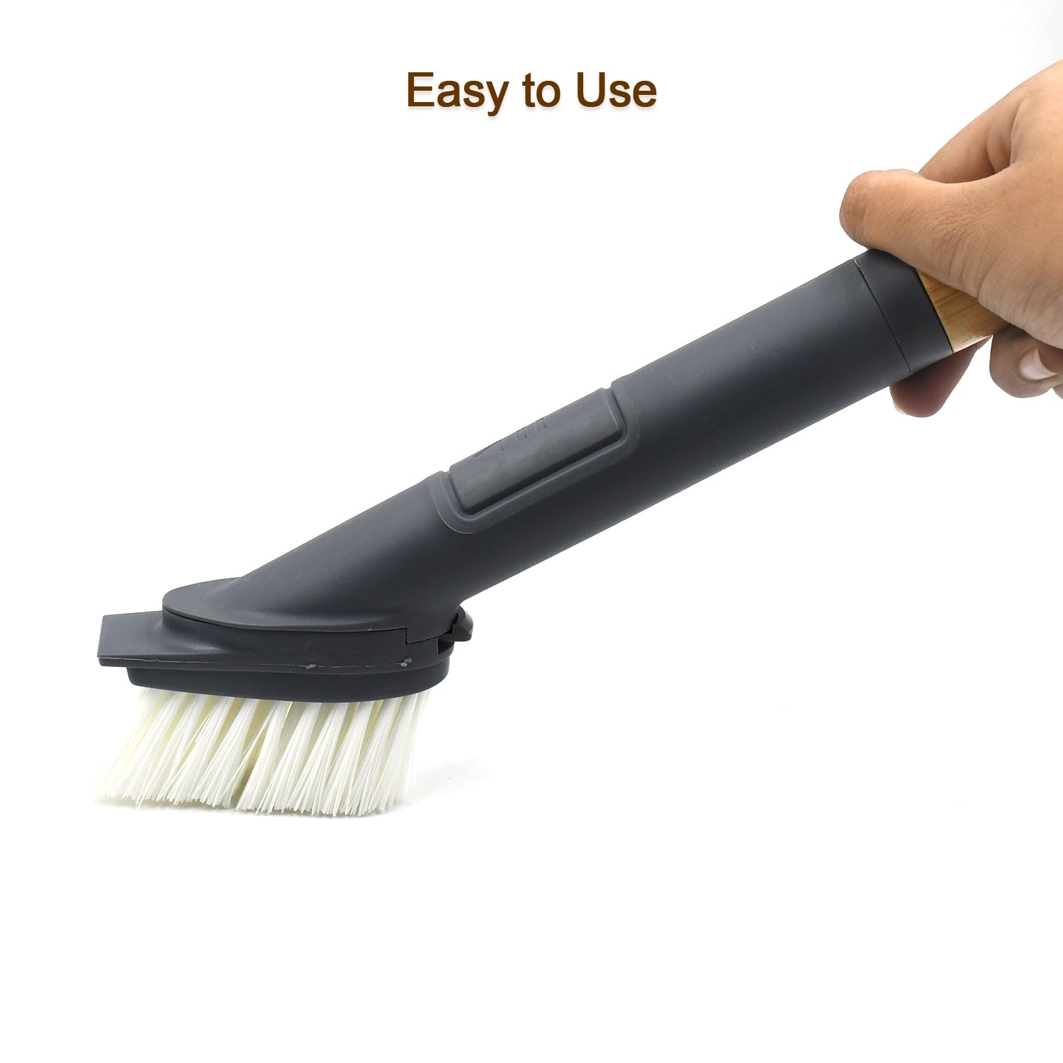 Cleaning Brushes Set, Scrub Brush Bathroom Brush, Long Handle Liquid Dispenser Pot Washing Brush - Bhavnagar Deodap