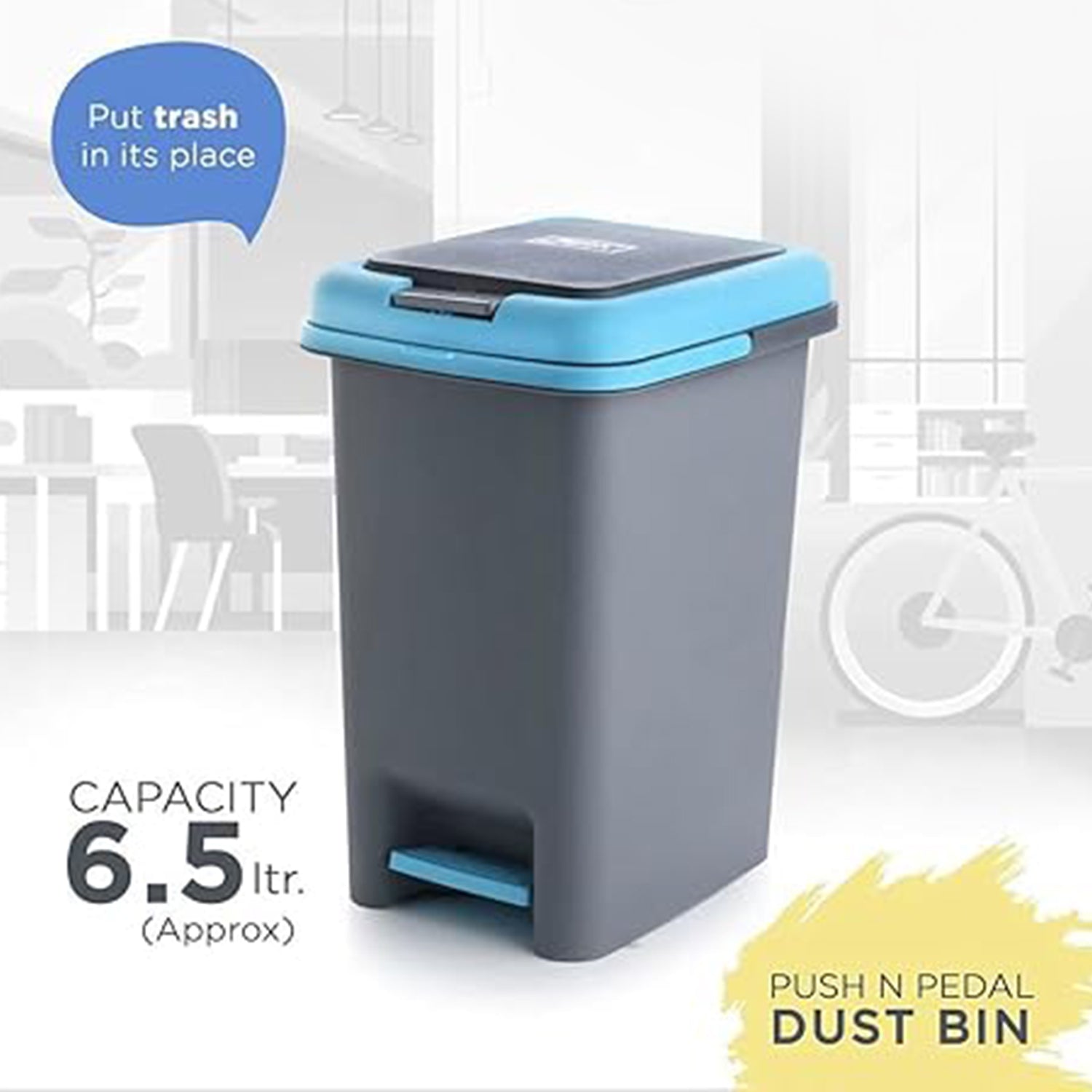 Hands-Free Operation, Compact Design 6.5 Liters (1 Pc / Mix Color)