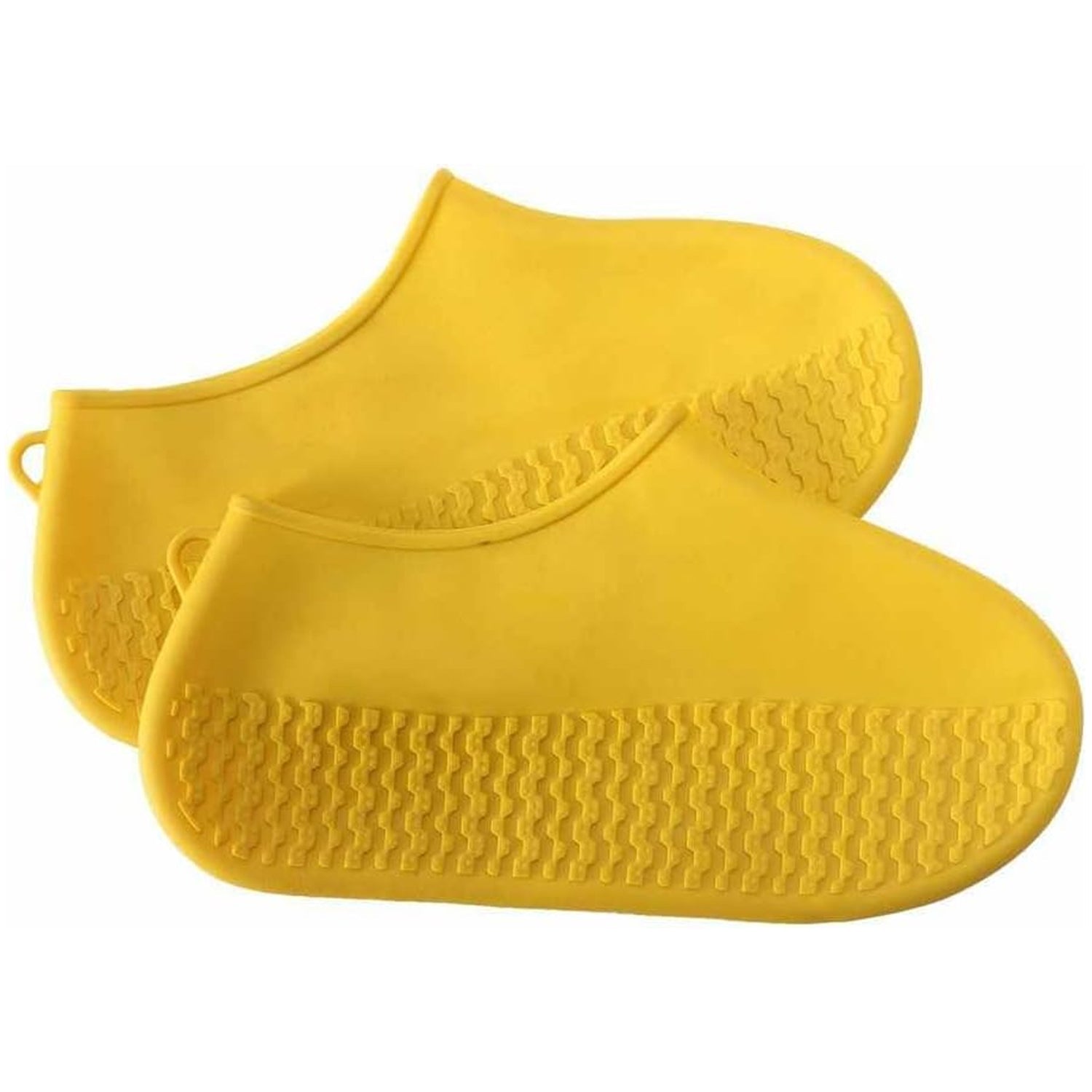 Non-Slip Silicone Rain Reusable Anti skid Waterproof Fordable Boot Shoe Cover (Extra Large Size (XL)/ 1 Pair / Yellow) - Bhavnagar Deodap