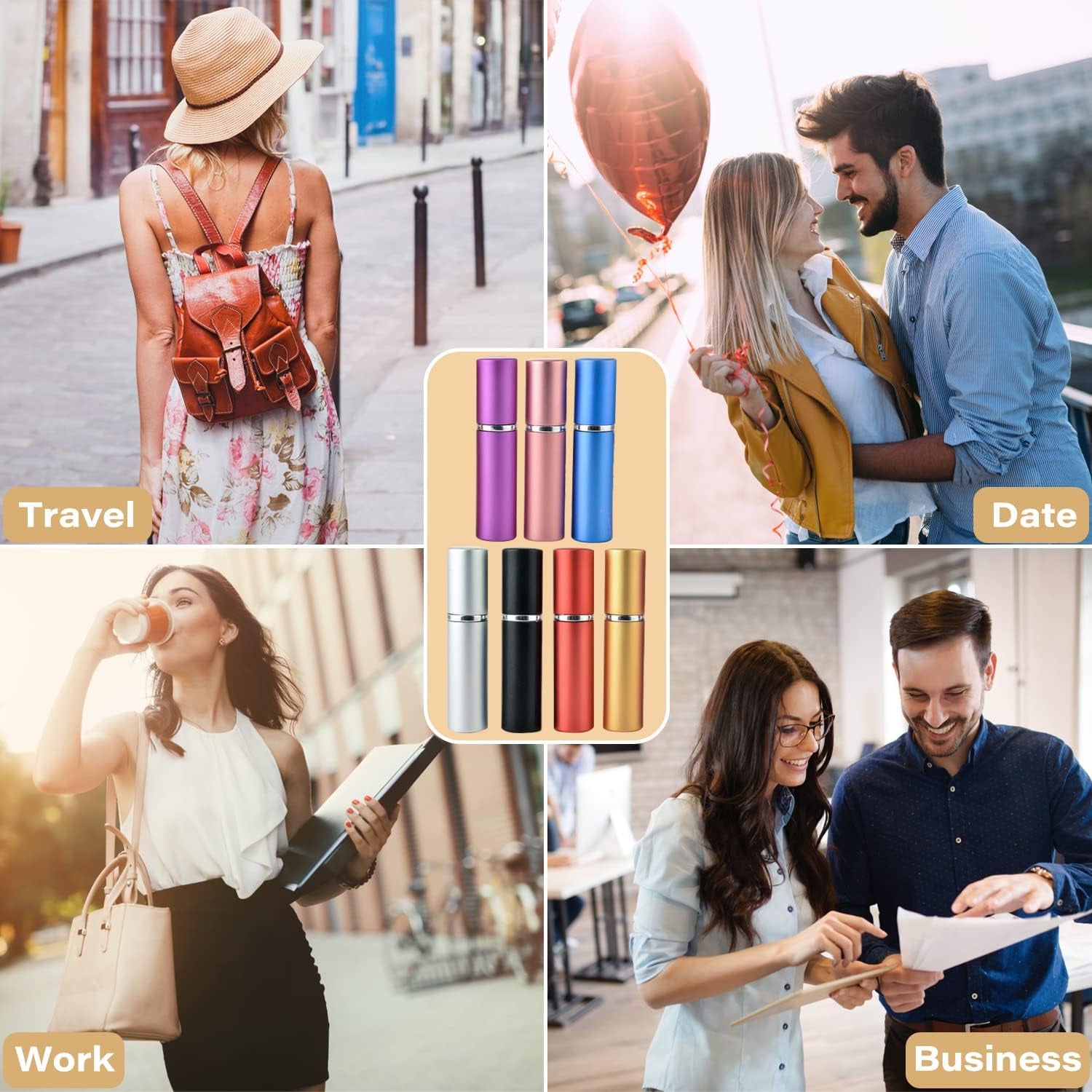 Customize Empty Spray / Perfume Bottle Refillable Fine Mist Perfume For Sanitizer Travel Beauty Makeup Perfume filler (1 Pc) - Bhavnagar Deodap