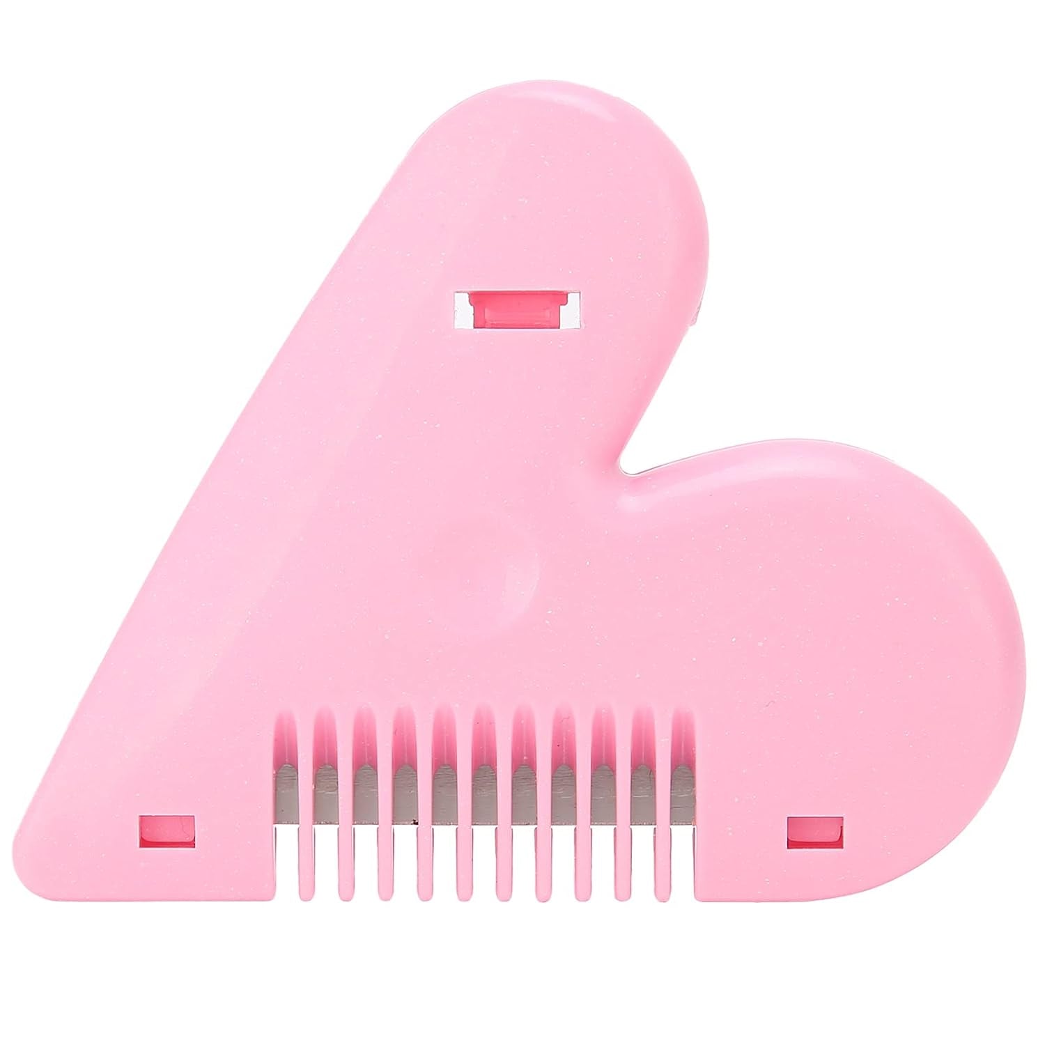 Heart Shape Plastic Hair Cutting Scissors for Baby Girls Lightweight Portable Hair Thinning Double‑Edge Stainless Steel Convenient for Hair Cutting for Hair Thinning (1 Pc ) - Bhavnagar Deodap