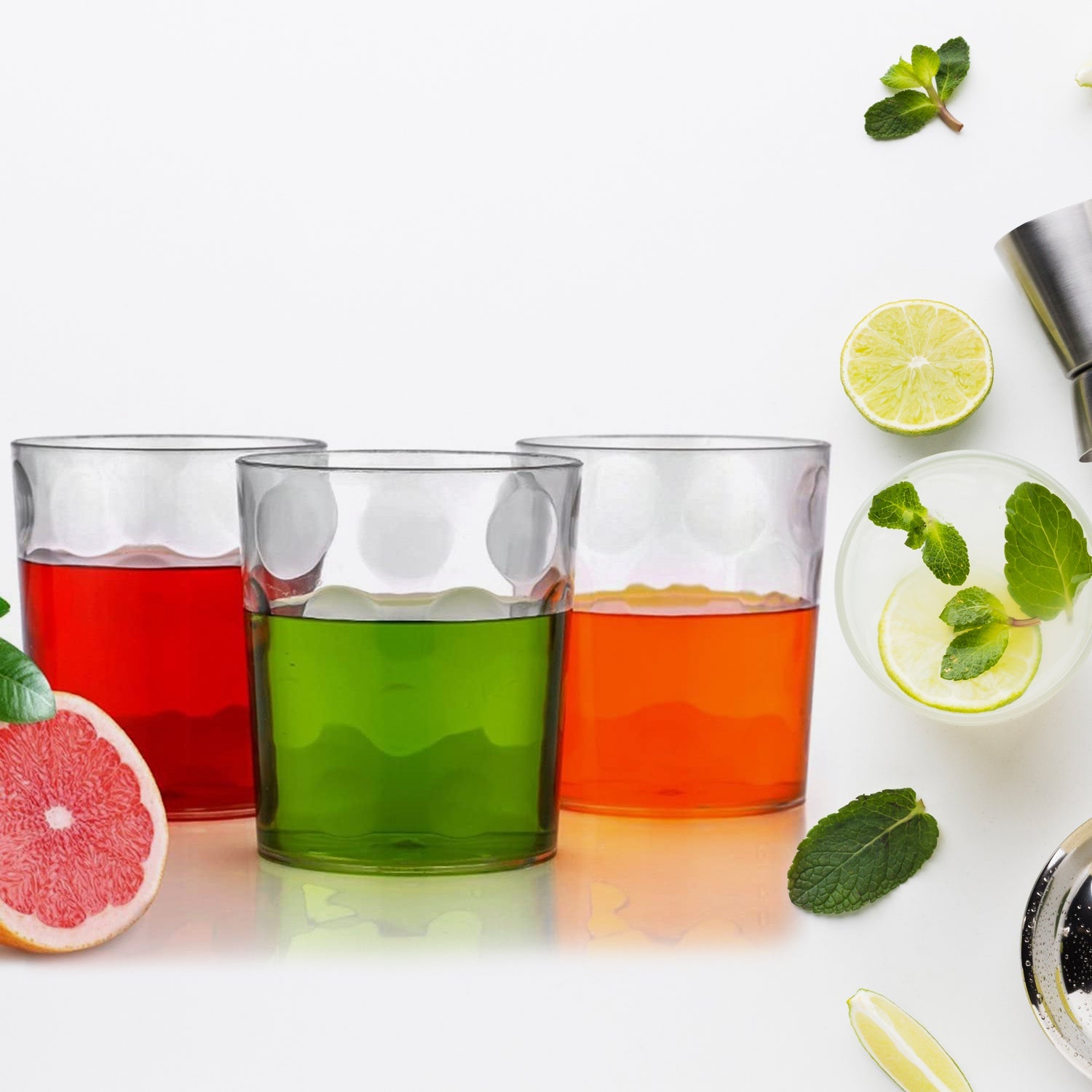 Magic Glass Clear Glass Bubble Water Juice Glasses (6 Pcs Set) - Bhavnagar Deodap