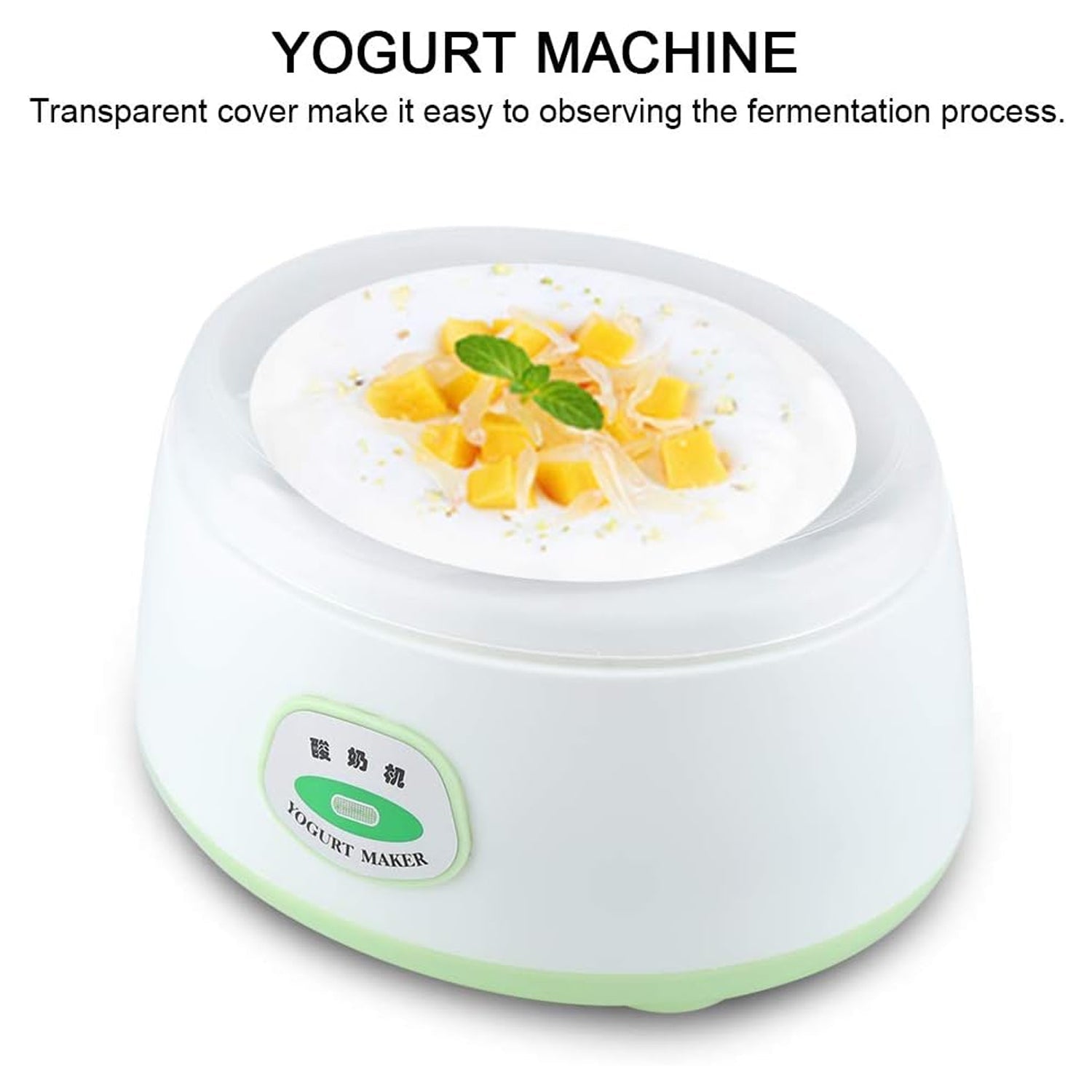 ELECTRONIC YOGURT MAKER, AUTOMATIC YOGURT MAKER MACHINE 1L YOGHURT PLASTIC CONTAINER FOR HOME USE - Bhavnagar Deodap