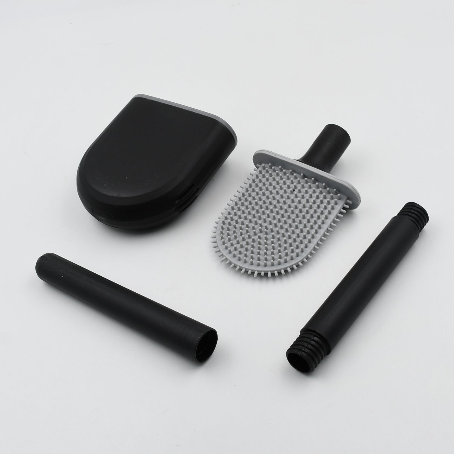 Silicone Toilet Brush with Holder Stand for Bathroom Cleaning - Bhavnagar Deodap