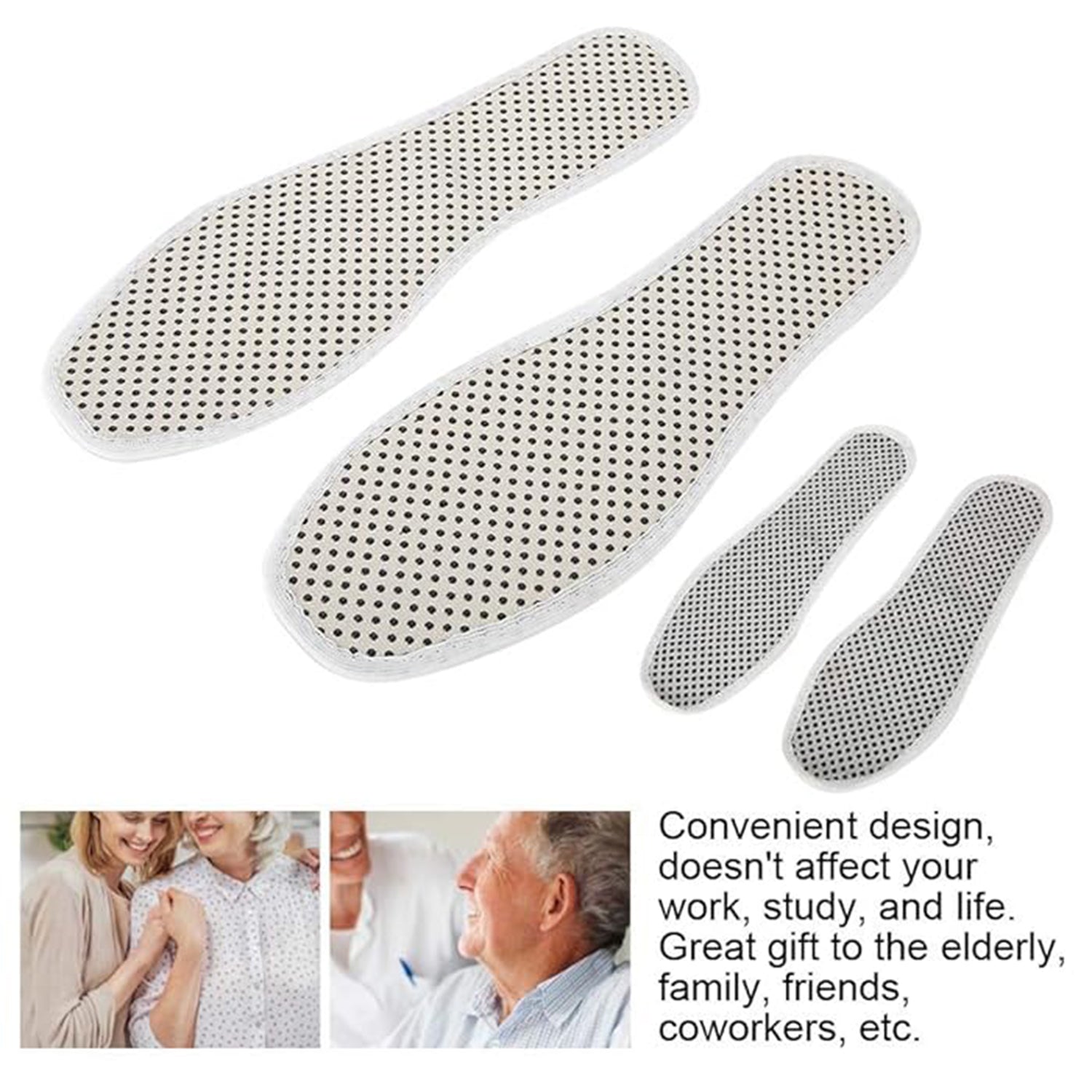 Massage Magnetic Self Heating Insole Shoe, Heating Insole for Women Men - Unisex Warm Insole - Thermal Insoles - Tourmaline Self Heating Shoe Inserts - Warm Shoe Pad (1 Pair) - Bhavnagar Deodap