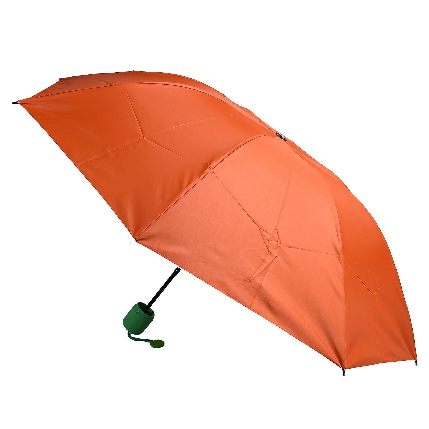 Vegetable shaped Folding Umbrella, Plastic Case Creative Fashion Folding Mini Sun Shade Rain Umbrella, Unique Umbrella, Sun & UV Protection, Cute Design (1 Pc) - Bhavnagar Deodap