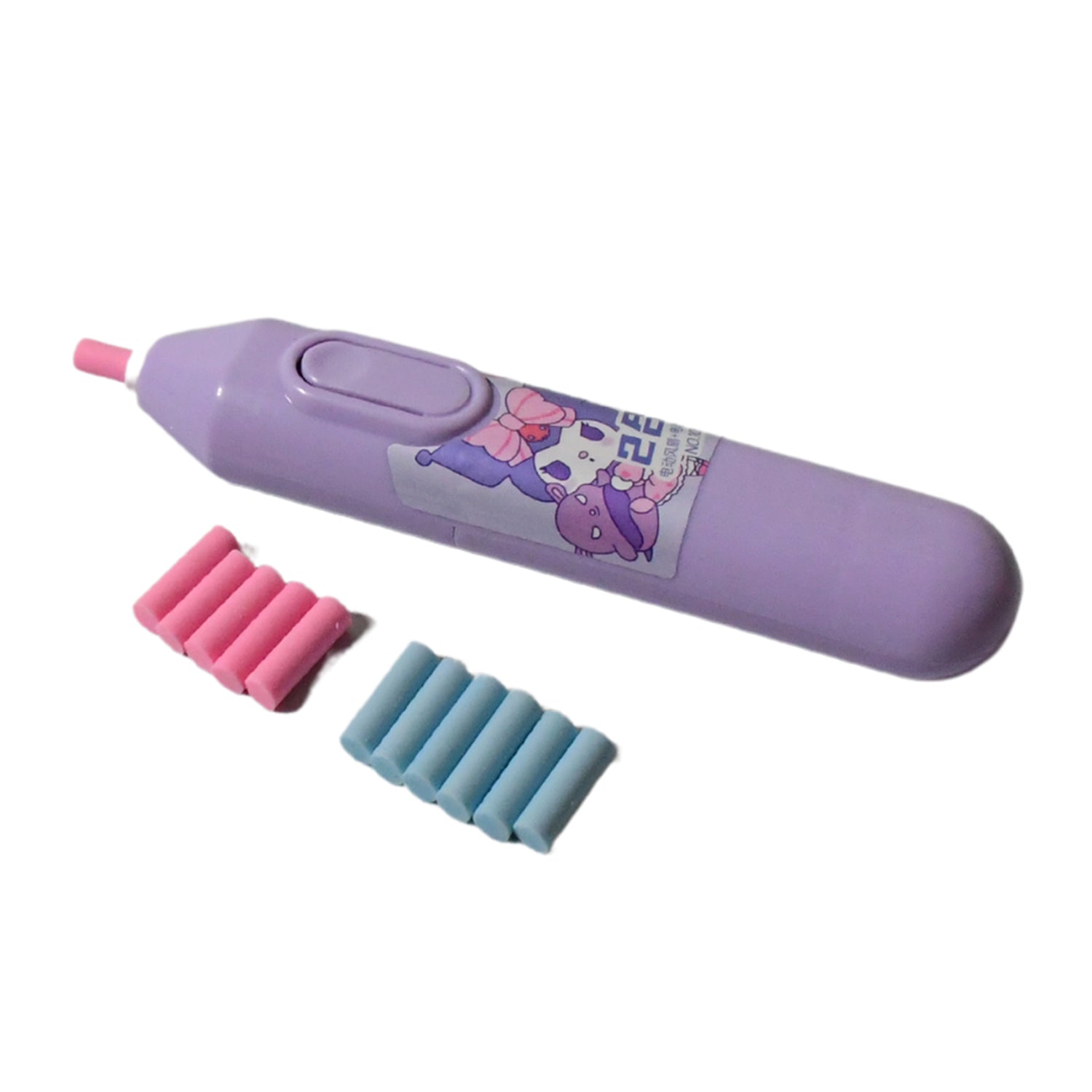 Electric Eraser Kit Automatic Pencil Eraser Battery Operated with 10 Eraser Refills Suitable for use with Graphite Pencils Drawing Painting Sketching Drafting Supplies Stationery Child Gifts (Battery Not Included) - Bhavnagar Deodap