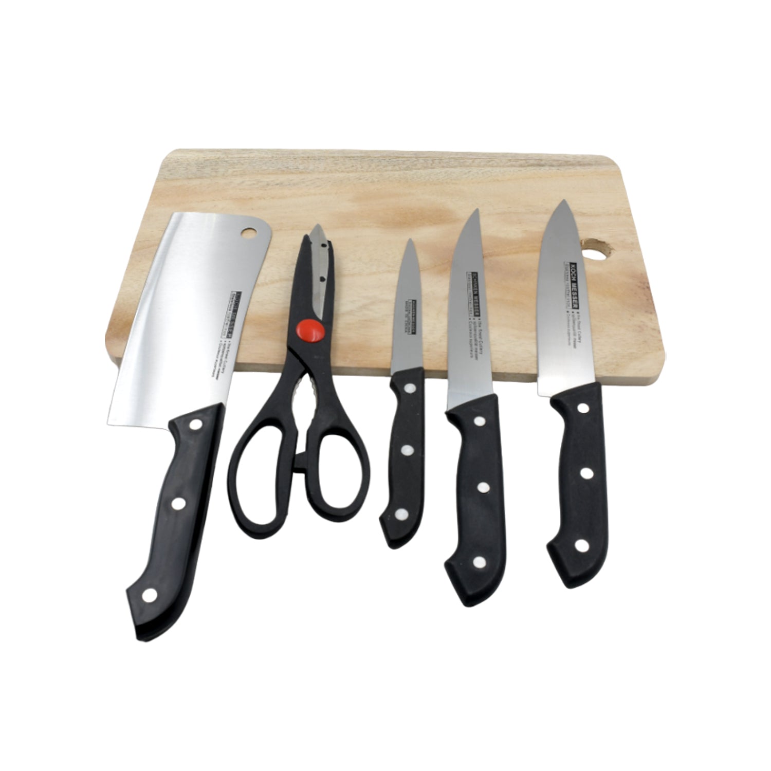 Stainless Steel 6 Piece Kitchen Knife Knives Set For Home Restaurant - Bhavnagar Deodap