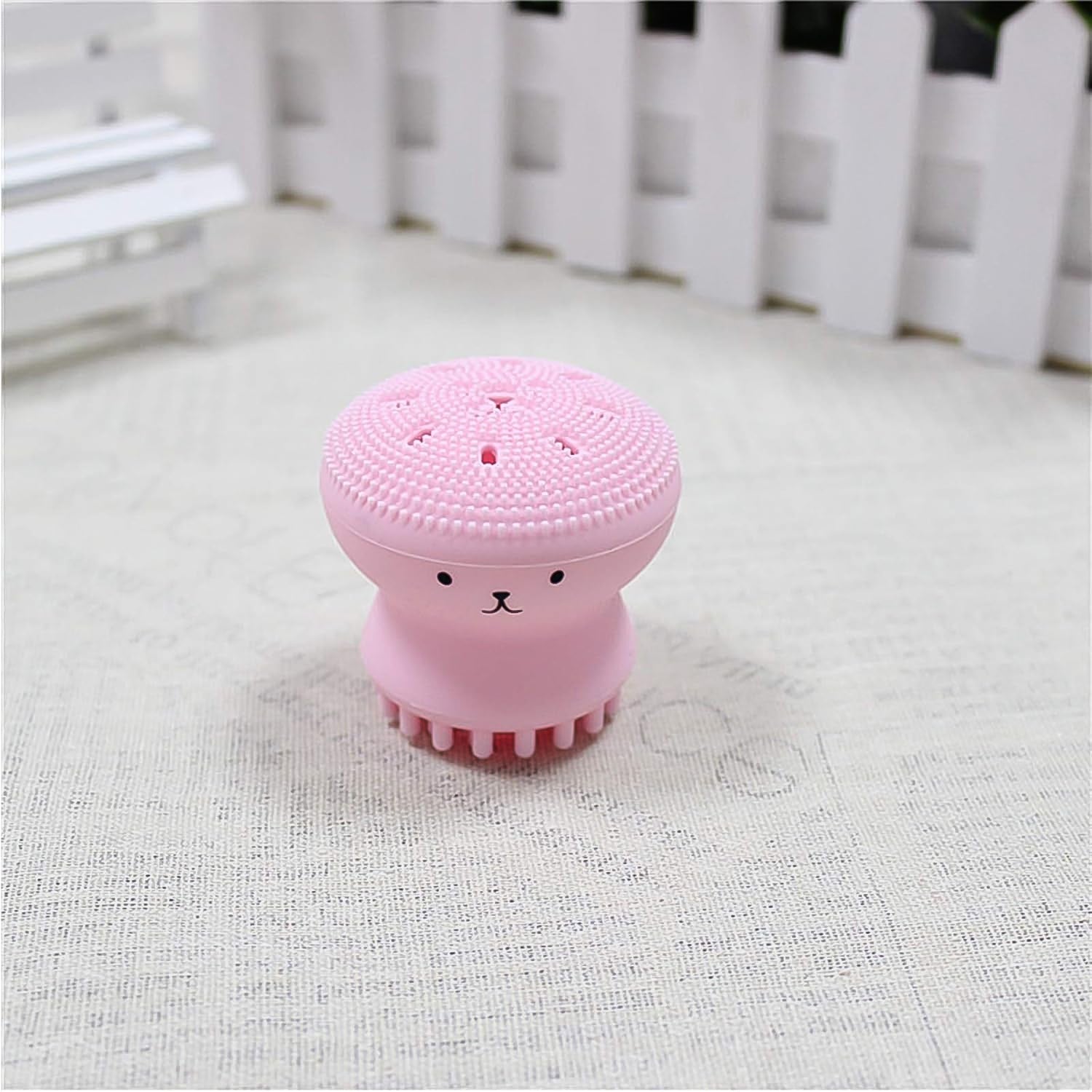 Cute Octopus Shape Silicone Face Scrubber Massager (1 Pc) - Bhavnagar Deodap